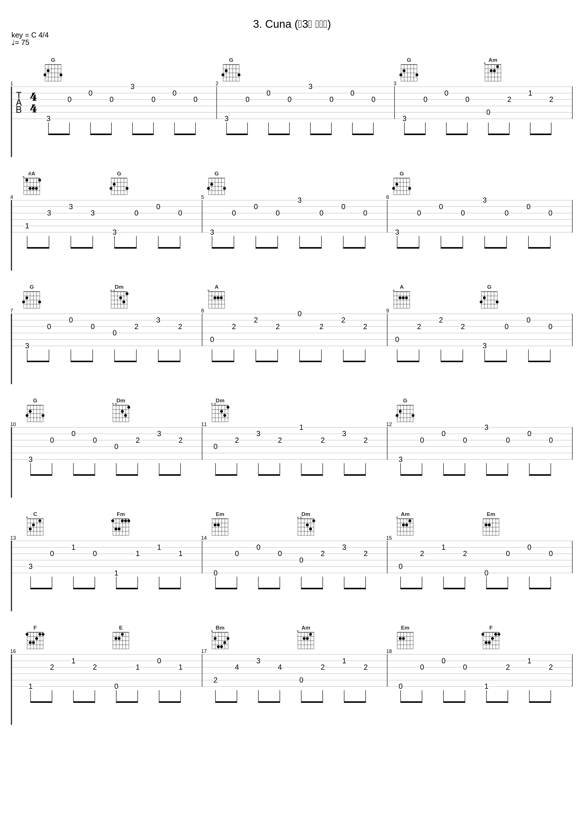 3. Cuna (第3首 摇篮曲)_Andrés Segovia_1