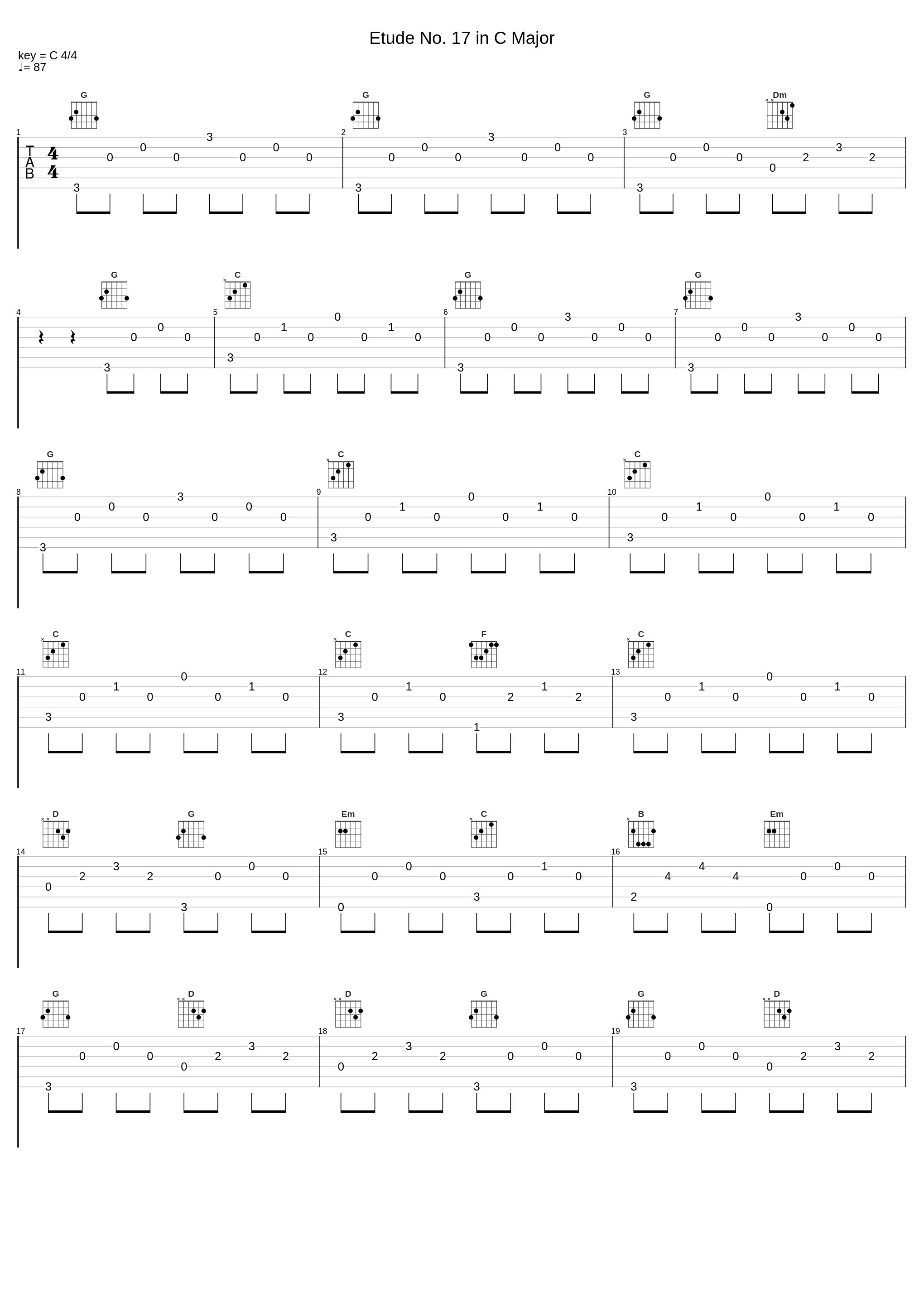 Etude No. 17 in C Major_Andrés Segovia_1