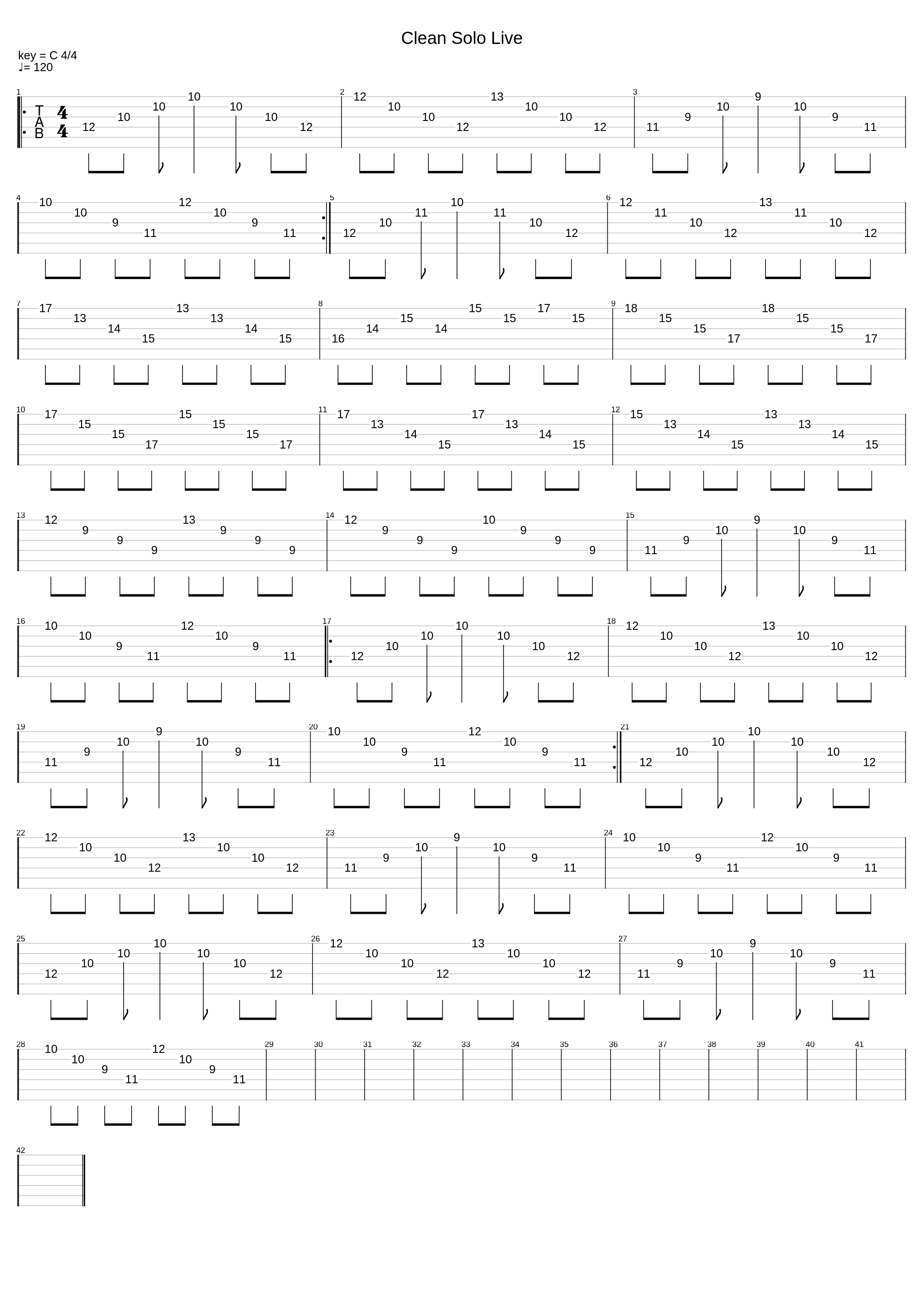 Clean Solo (Live)_Synyster's Gates_1