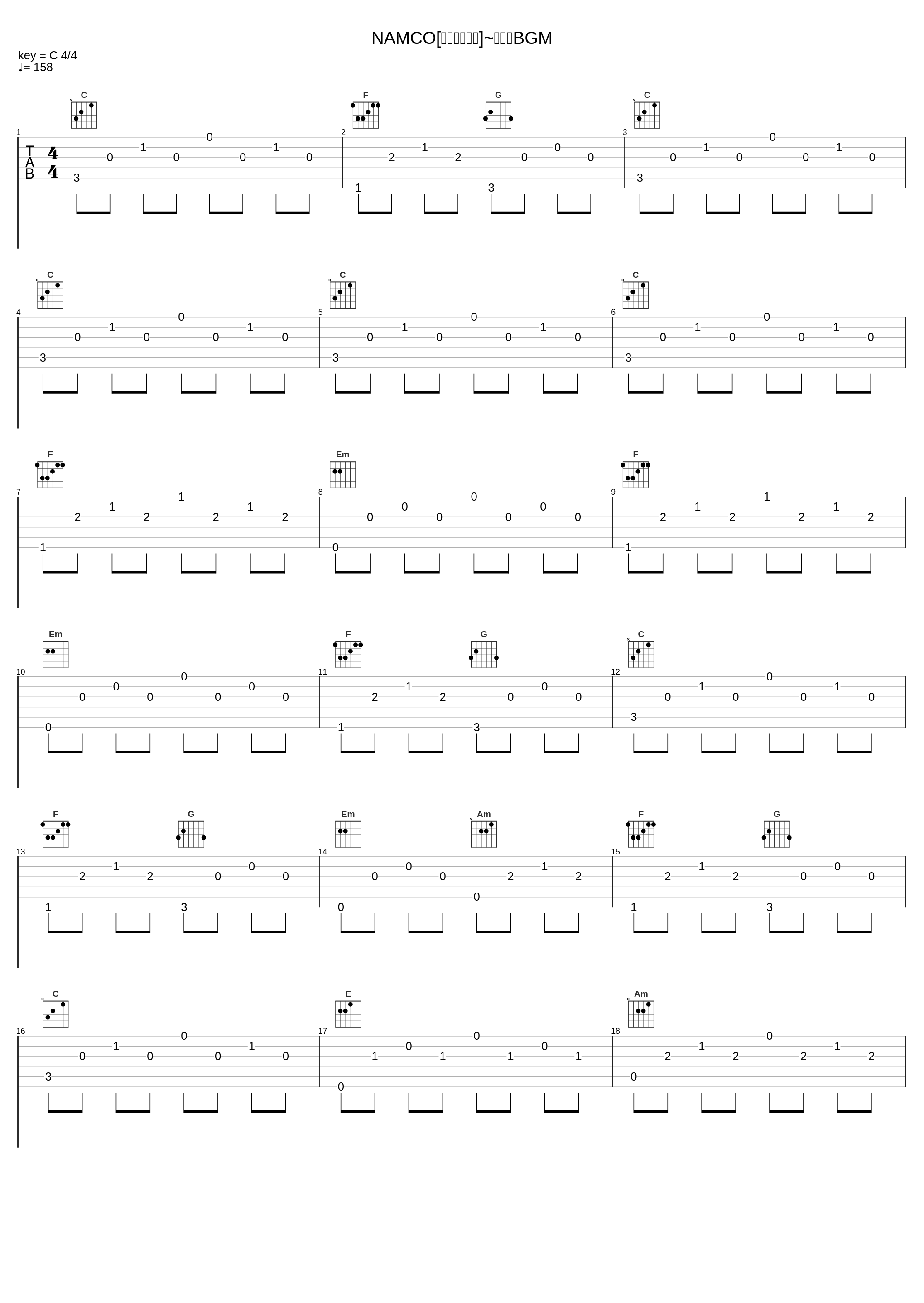 NAMCO[ワンダーモモ]~ゲームBGM_ゲーム・ミュージック_1