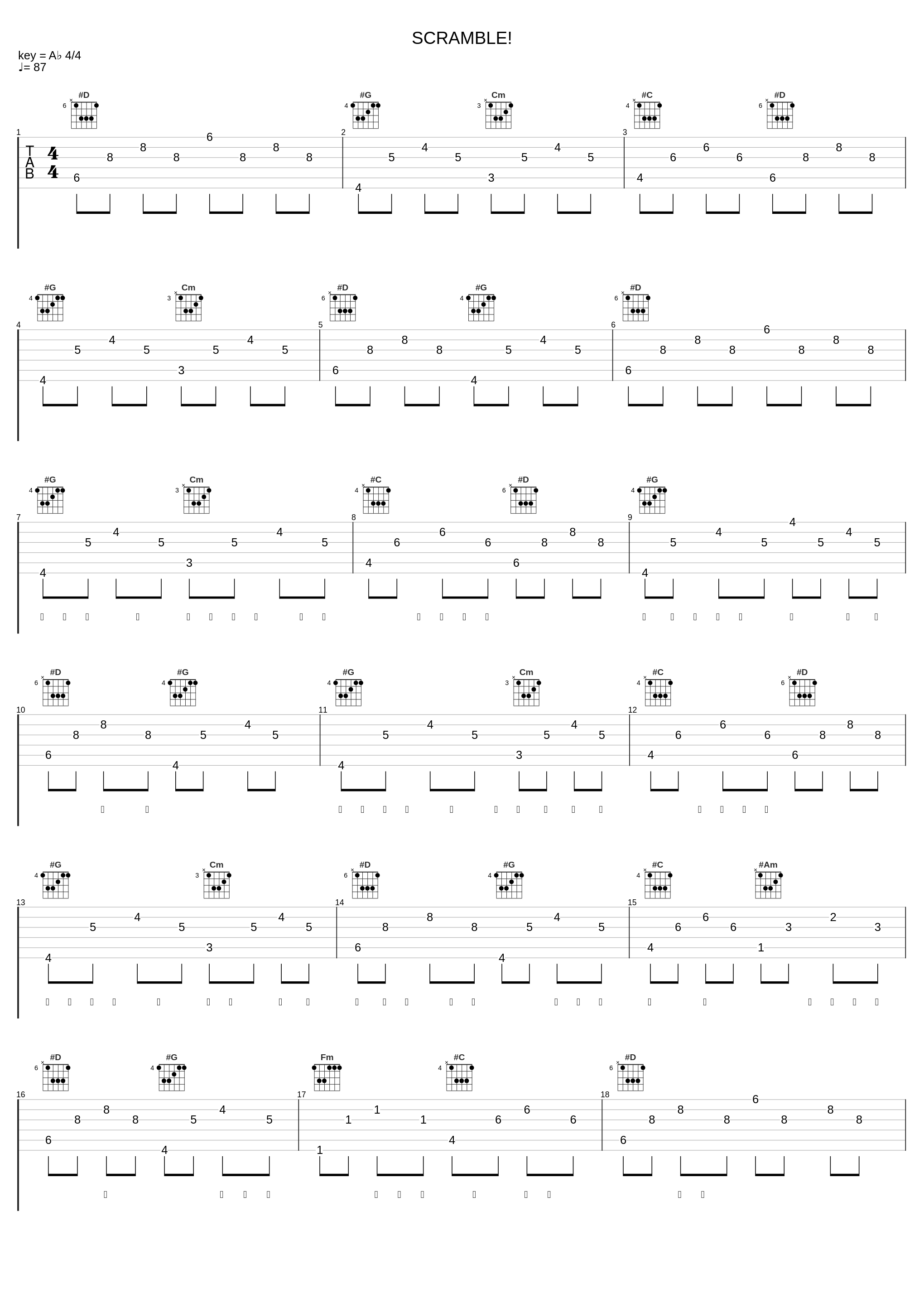 SCRAMBLE!_ゲーム・ミュージック_1