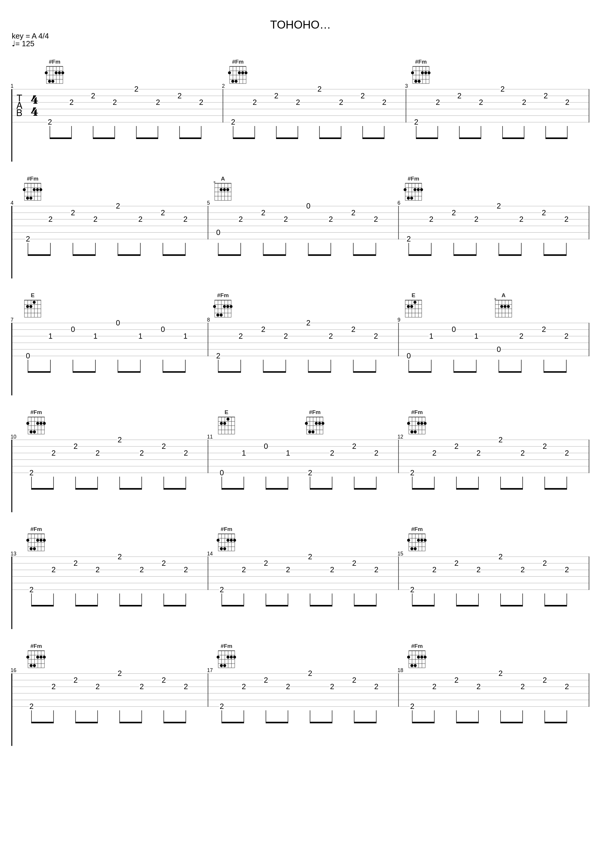 TOHOHO…_ゲーム・ミュージック_1