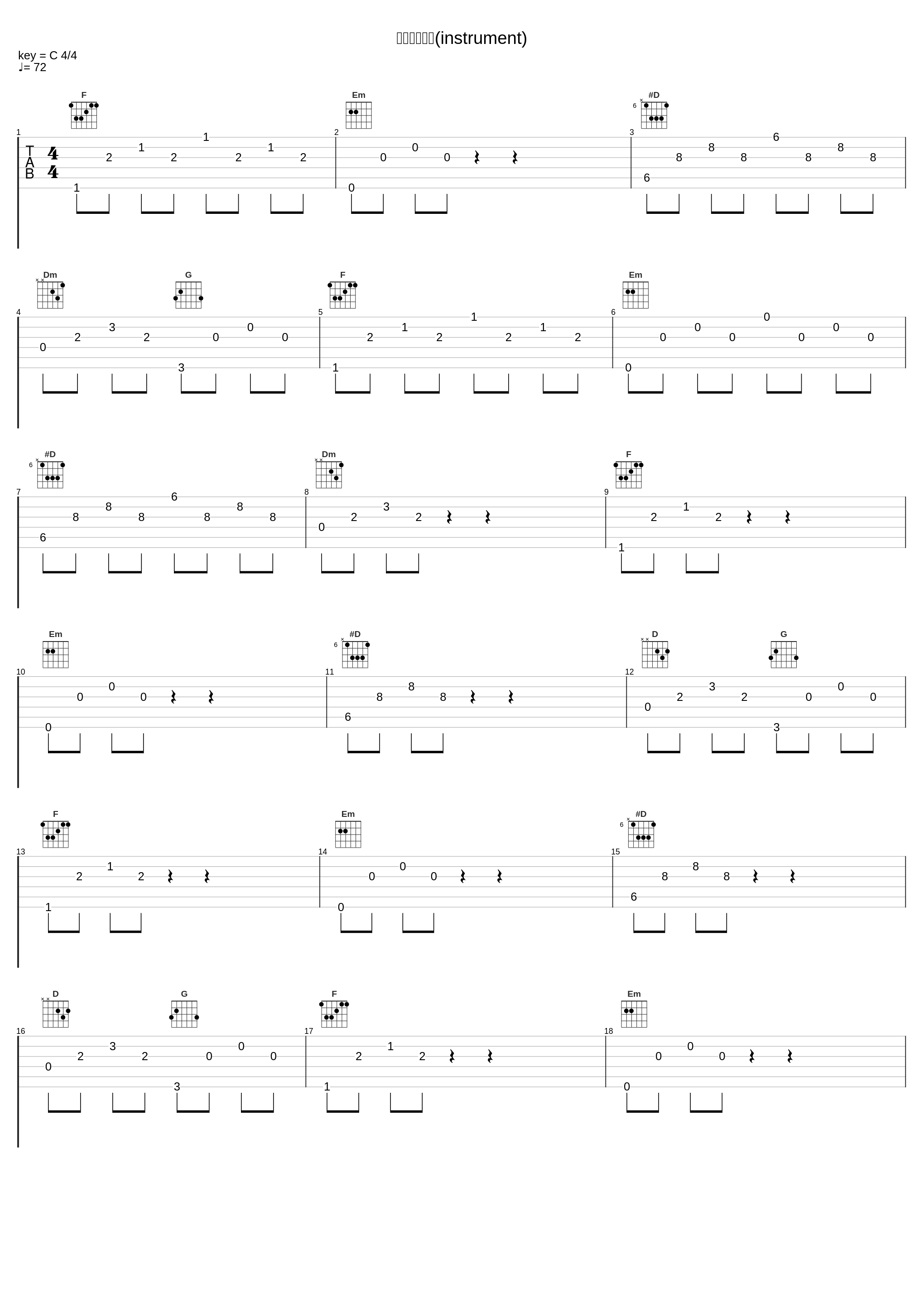 空想ホリデイ(instrument)_ごーぶす,KAITO_1