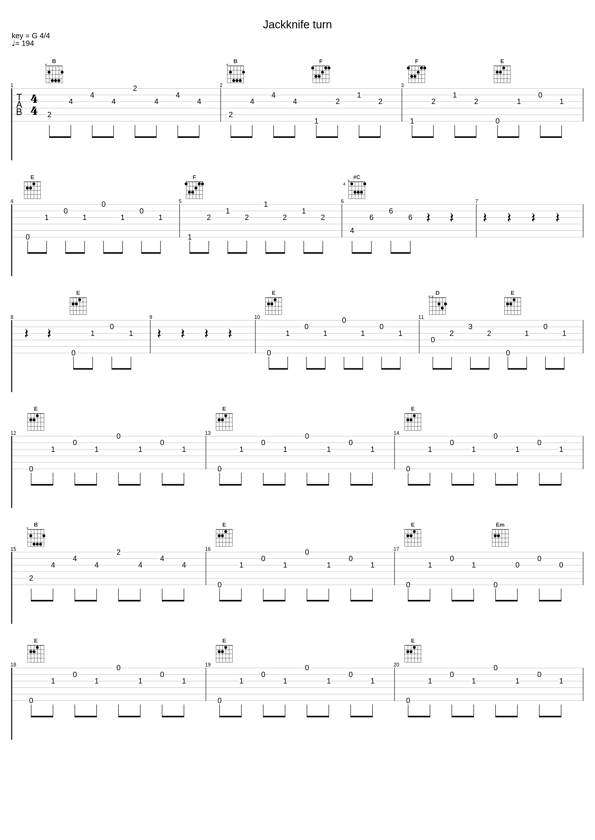 Jackknife turn_ゲーム・ミュージック_1