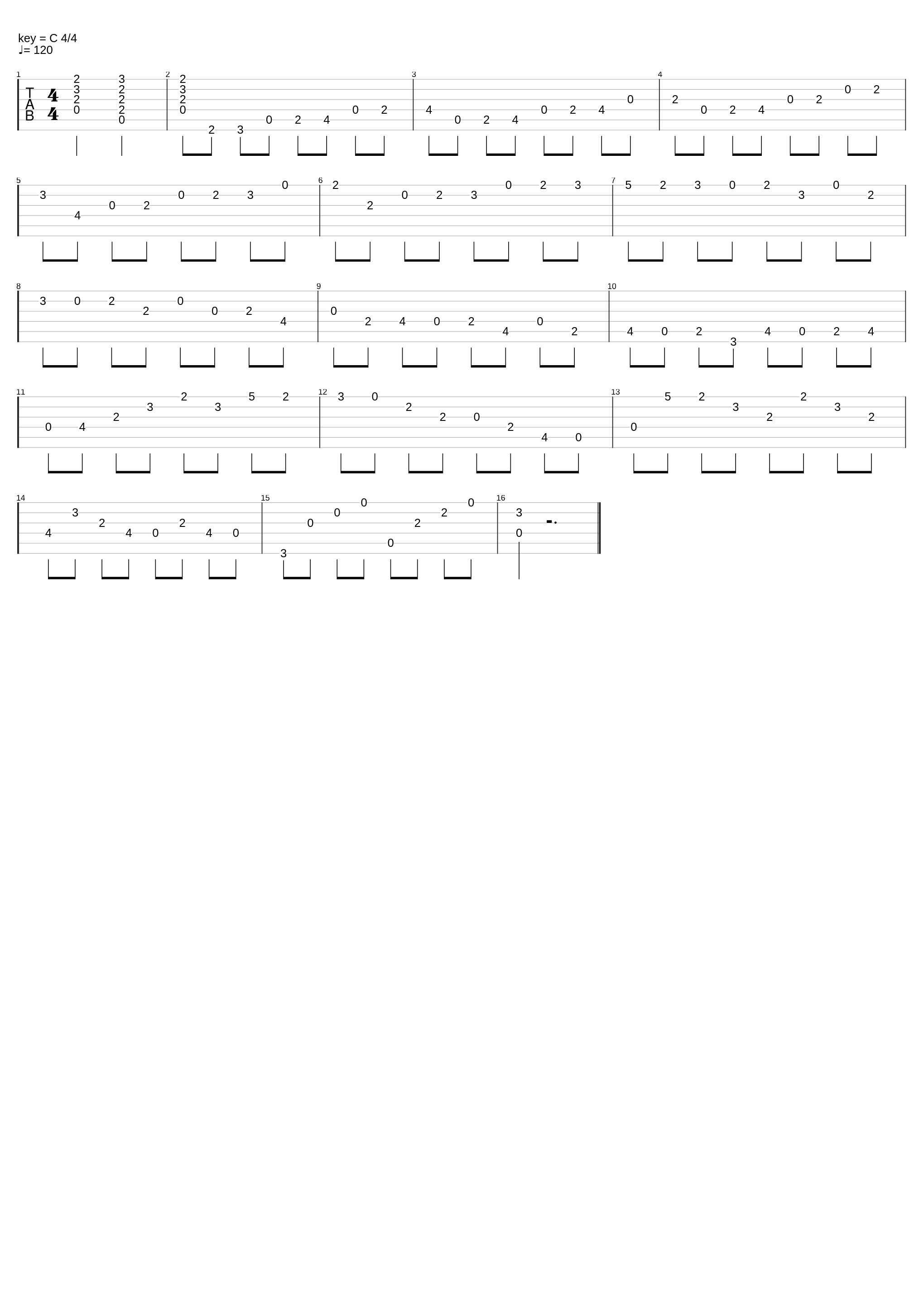 Variation In D Major_Classical Guitar_1