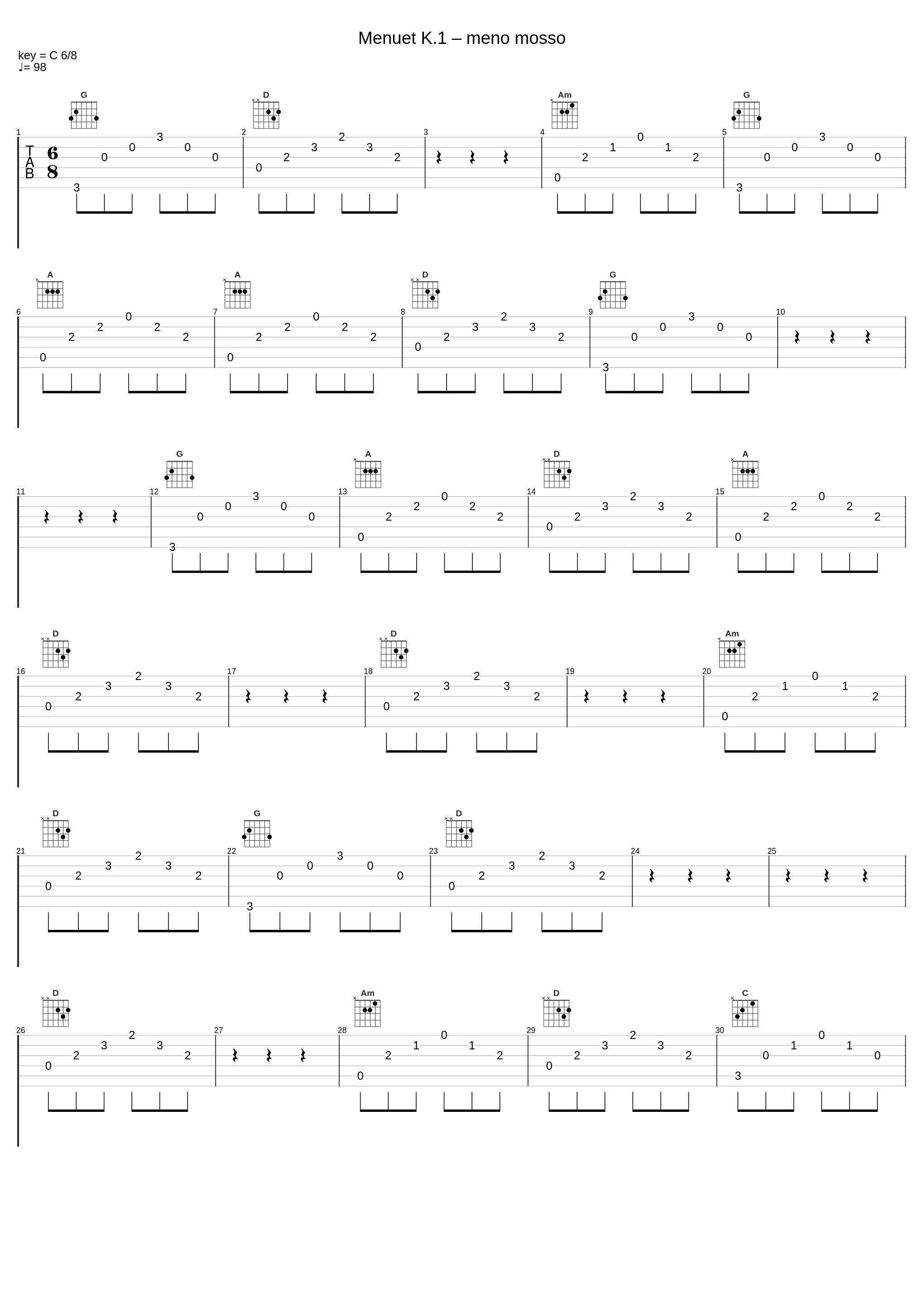 Menuet K.1 – meno mosso_坂本龙一_1