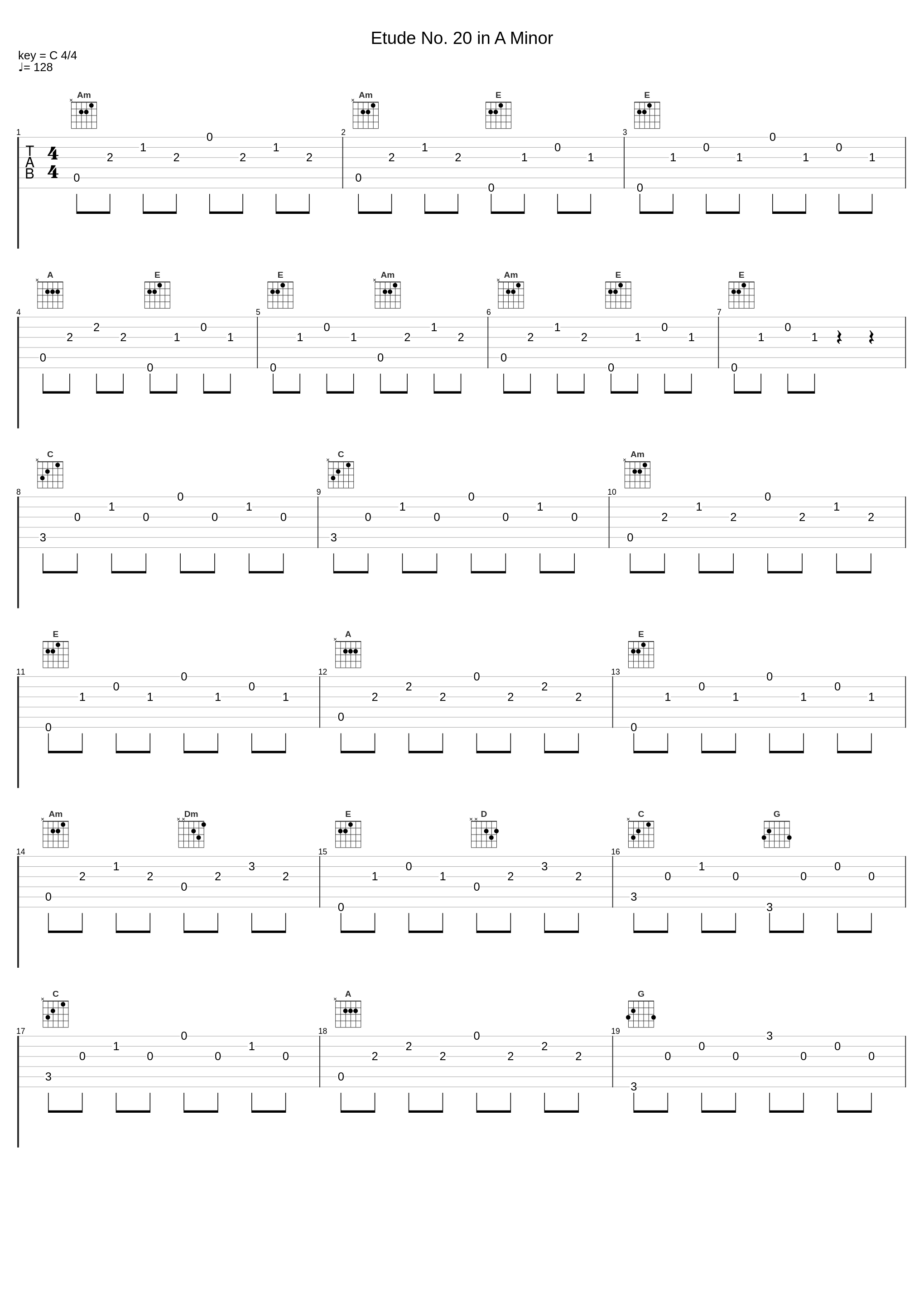 Etude No. 20 in A Minor_Andrés Segovia_1