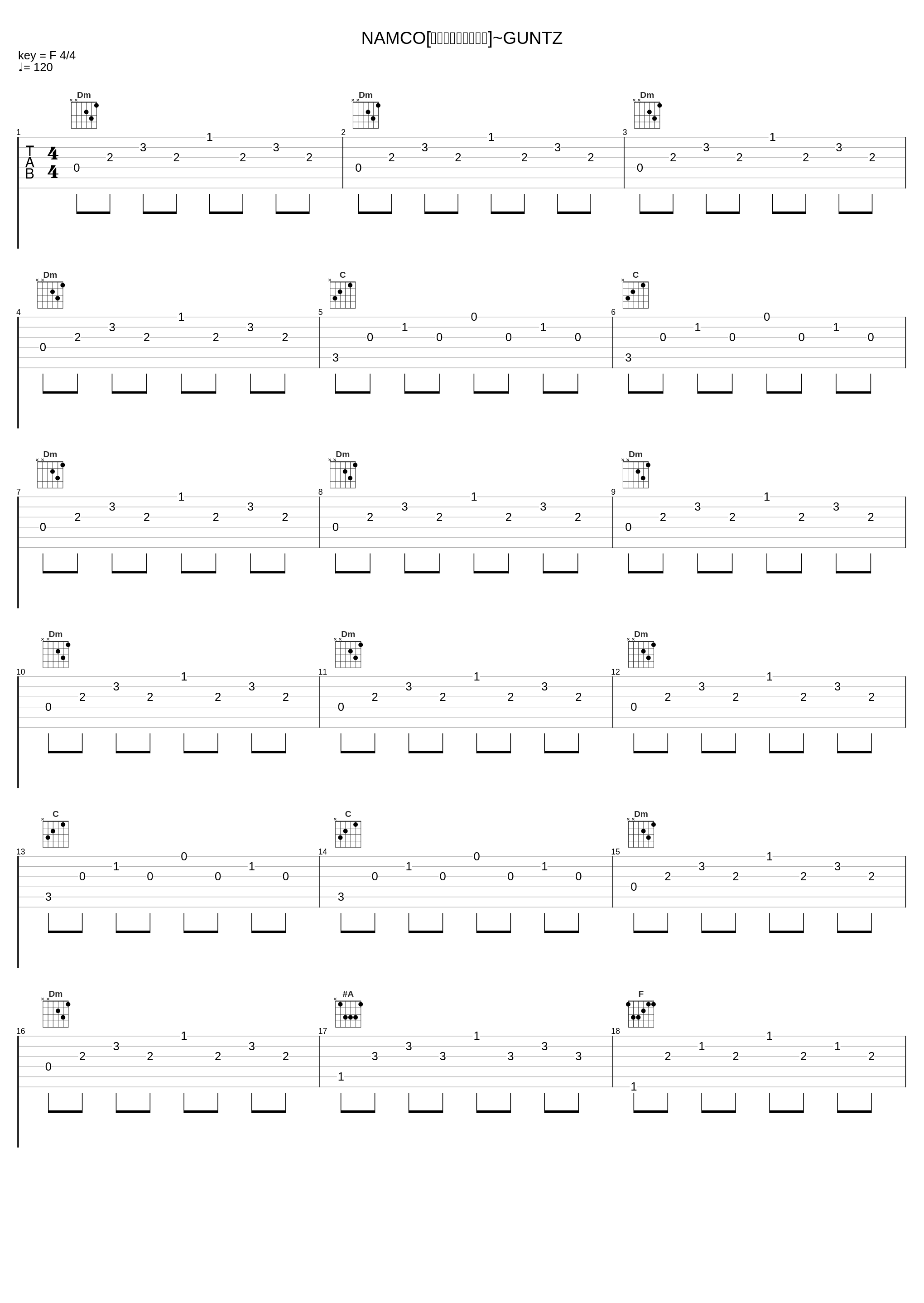 NAMCO[クルノアヒーローズ]~GUNTZ_ゲーム・ミュージック_1