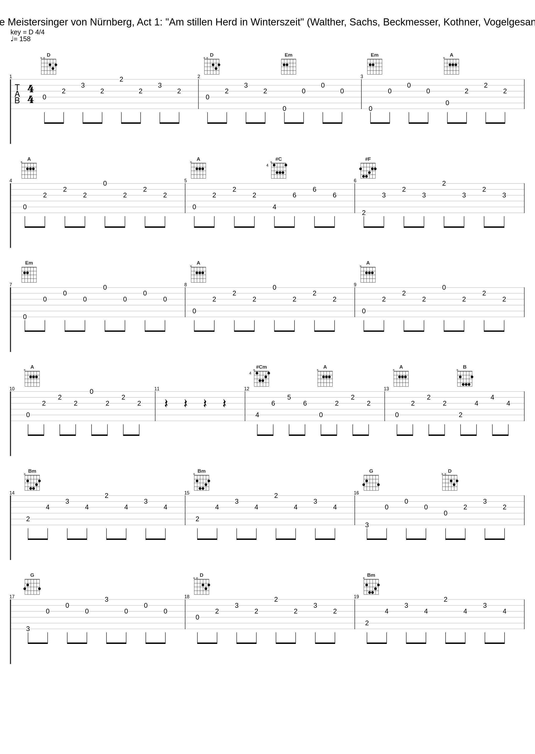 Die Meistersinger von Nürnberg, Act 1: "Am stillen Herd in Winterszeit" (Walther, Sachs, Beckmesser, Kothner, Vogelgesang)_Daniel Barenboim_1