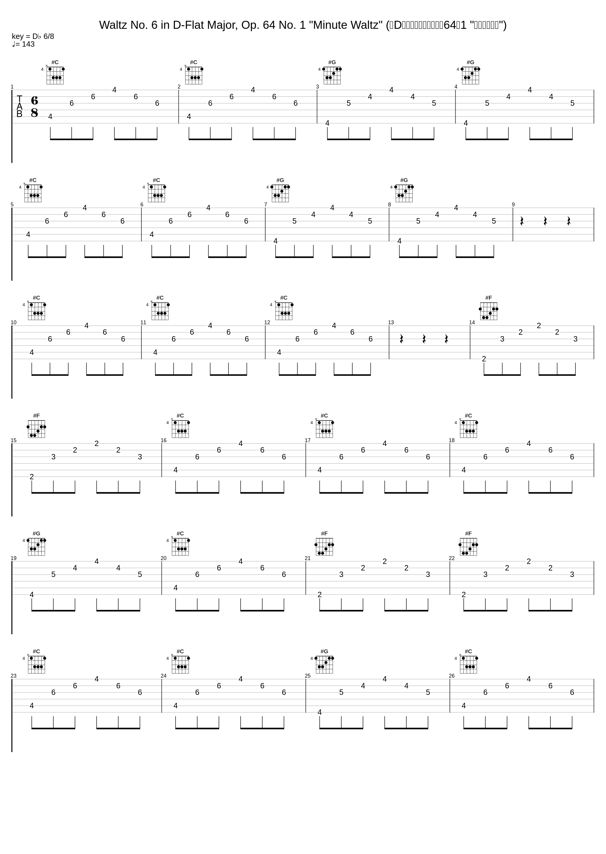 Waltz No. 6 in D-Flat Major, Op. 64 No. 1 "Minute Waltz" (降D大调第六圆舞曲，作品64之1 "一分钟圆舞曲")_Tamás Vásáry_1