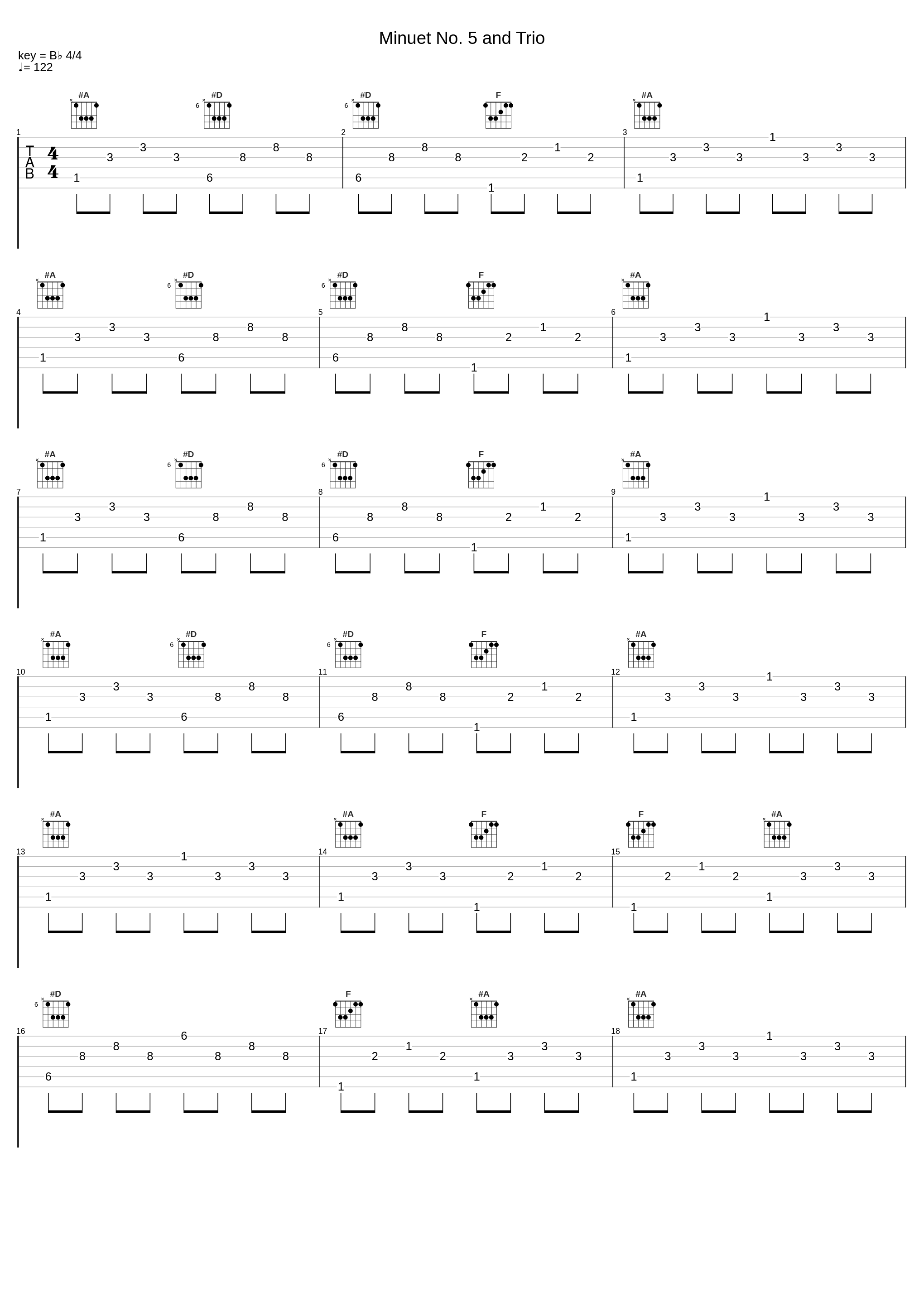 Minuet No. 5 and Trio_Daniel Lebhardt_1