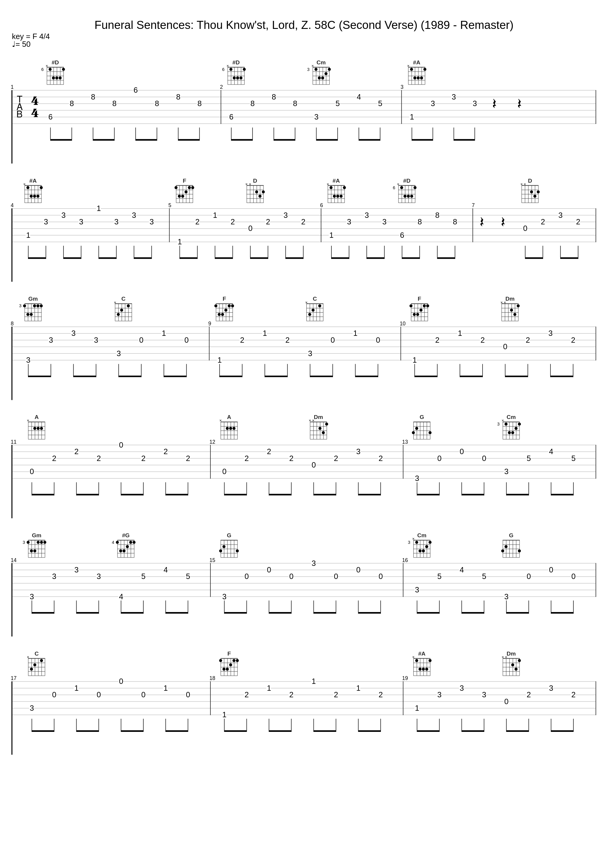 Funeral Sentences: Thou Know'st, Lord, Z. 58C (Second Verse) (1989 - Remaster)_Sir Philip Ledger,King's College Choir,Cambridge,Philip Jones Brass Ensemble_1