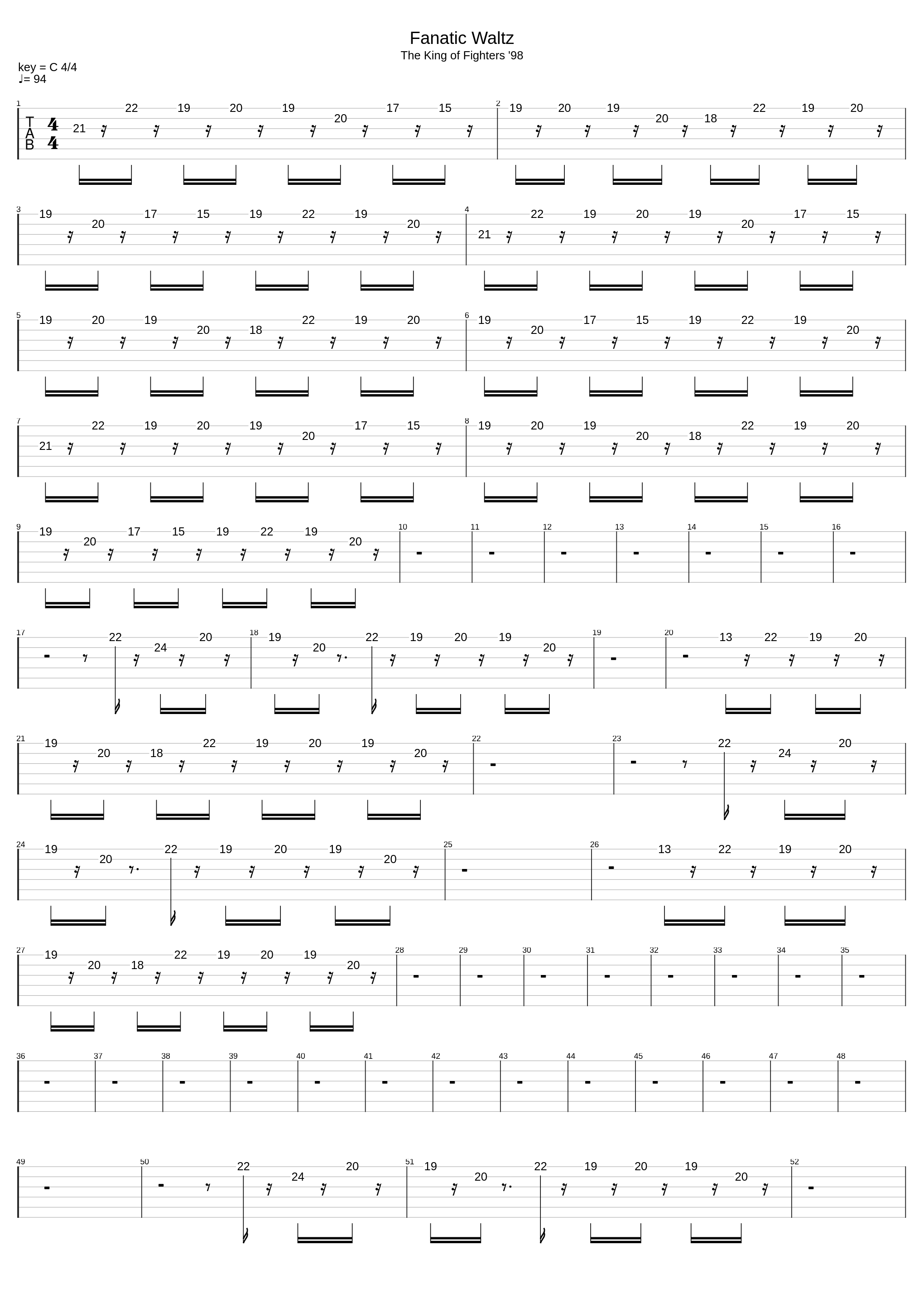 Fanatic Waltz_The King Of Fighters 98_1