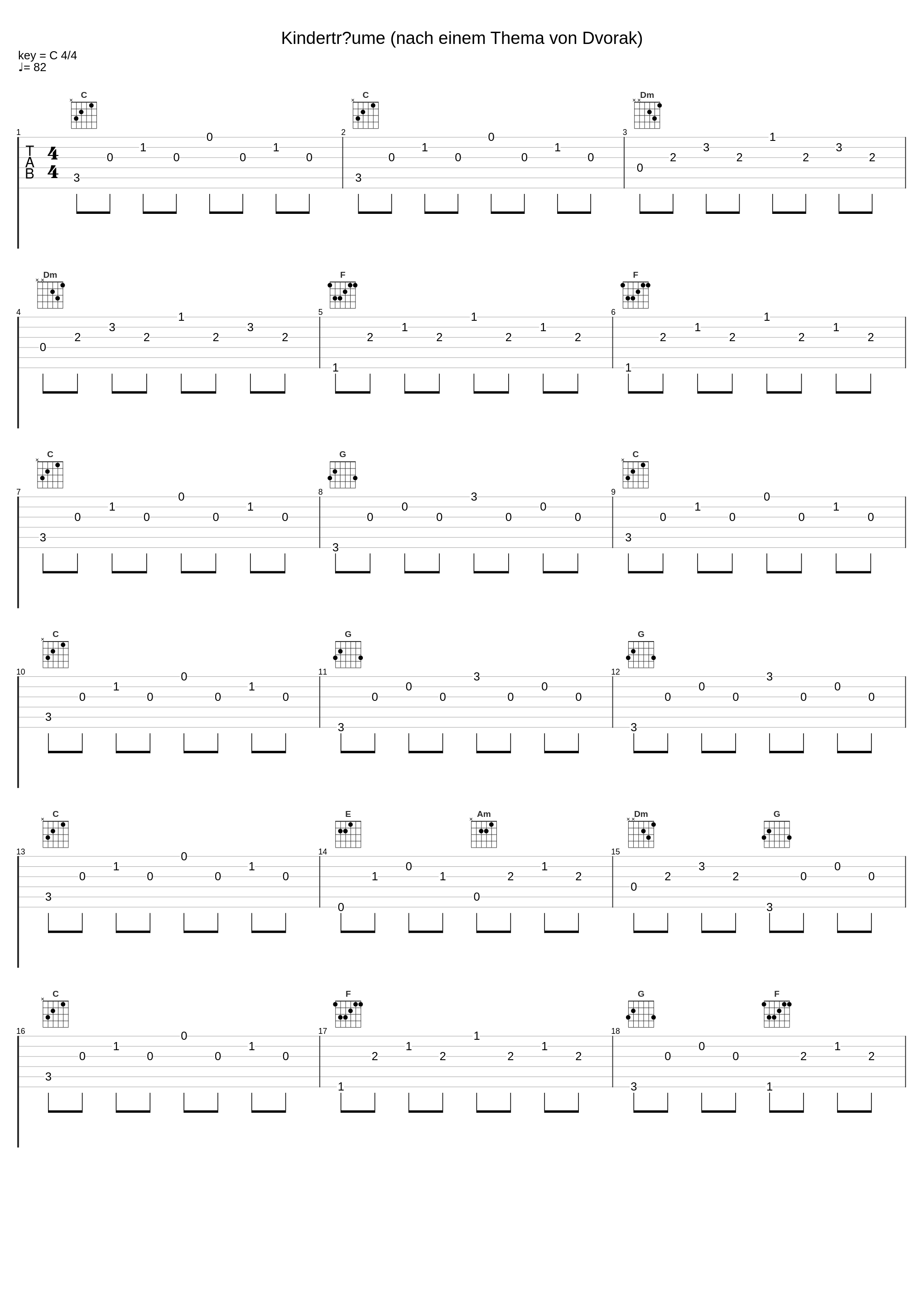 Kinderträume (nach einem Thema von Dvorak)_Ricky King_1