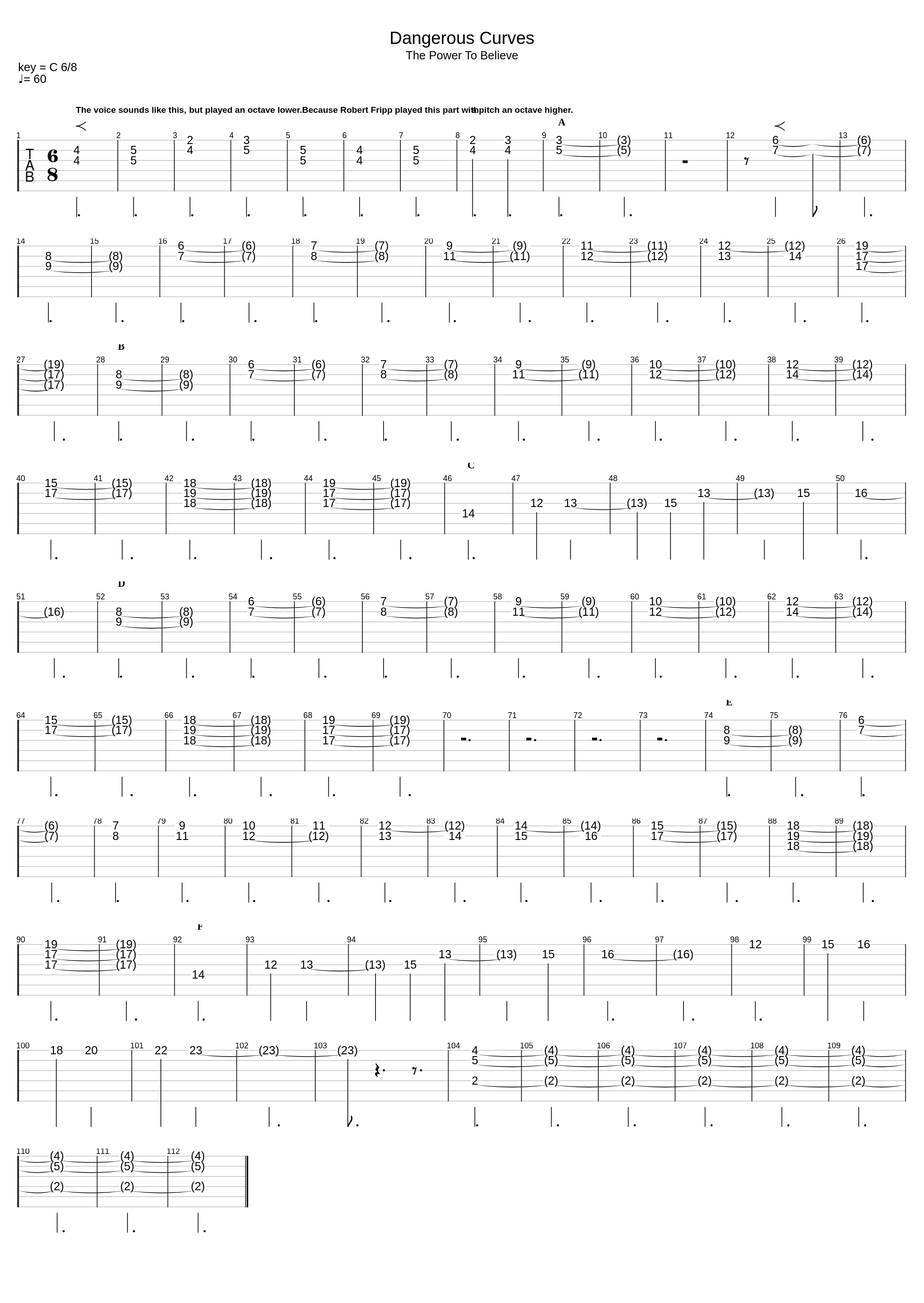 Dangerous Curves_King Crimson_1