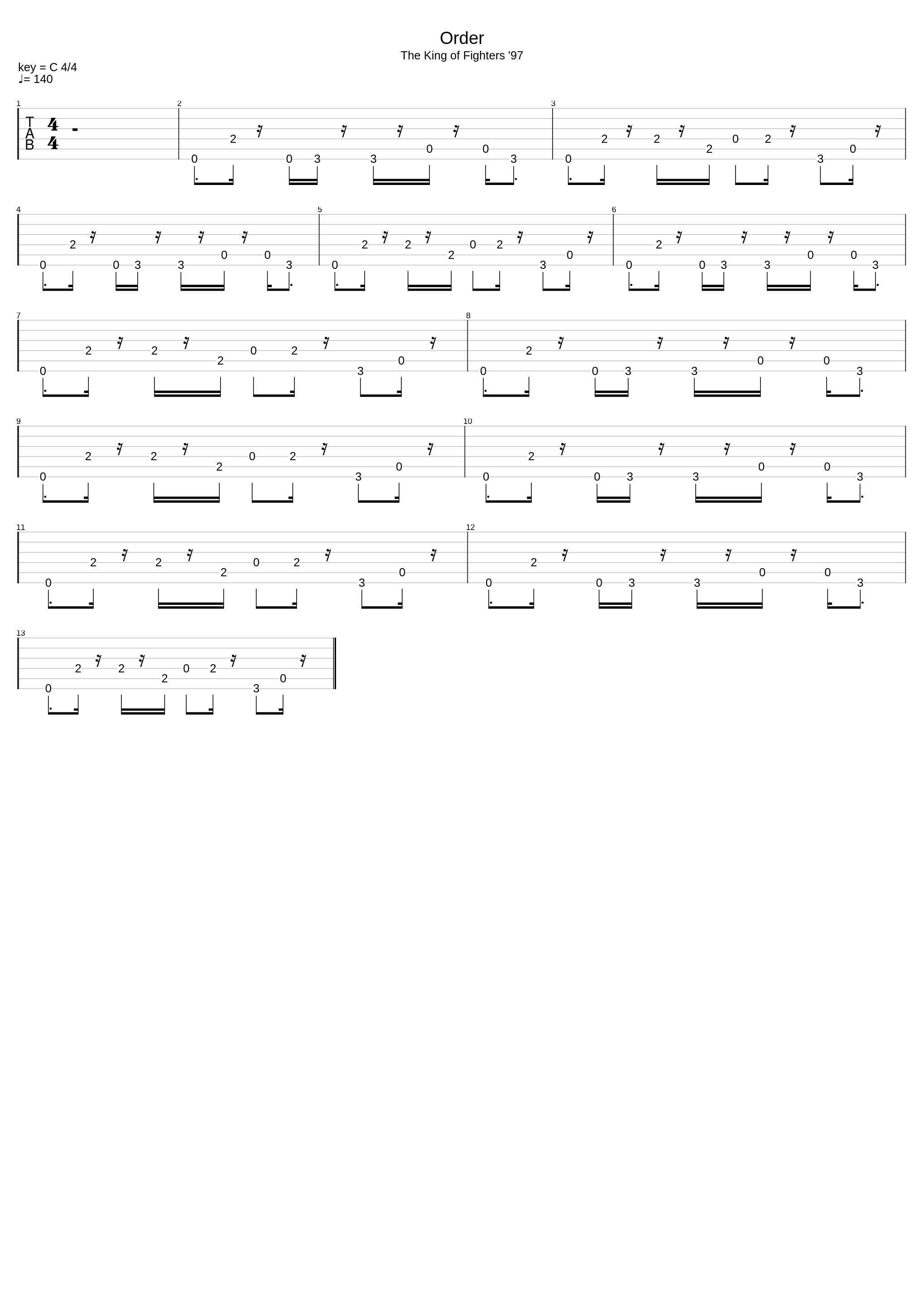 Order_The King Of Fighters 97_1