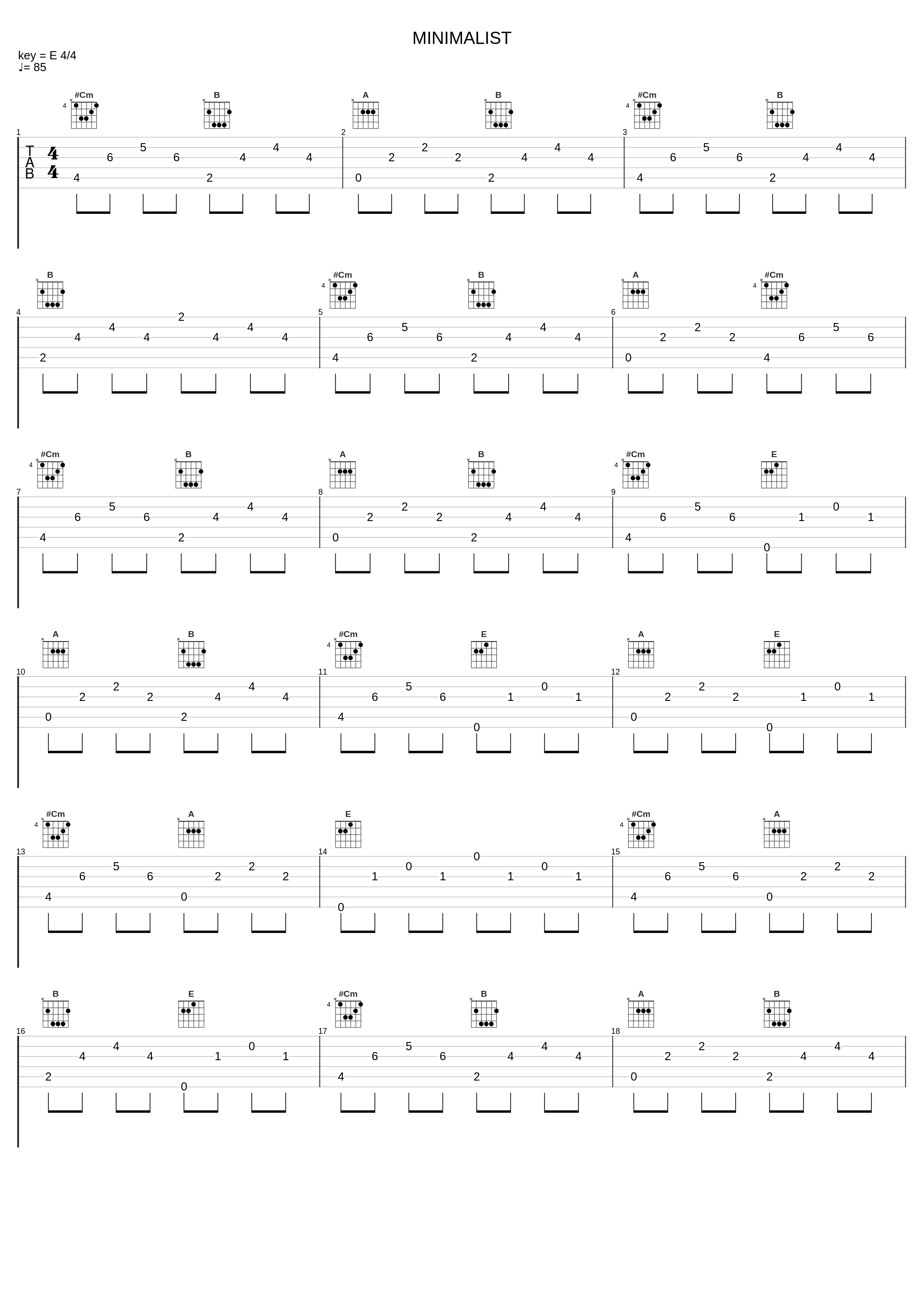 MINIMALIST_八王子P,巡音流歌_1