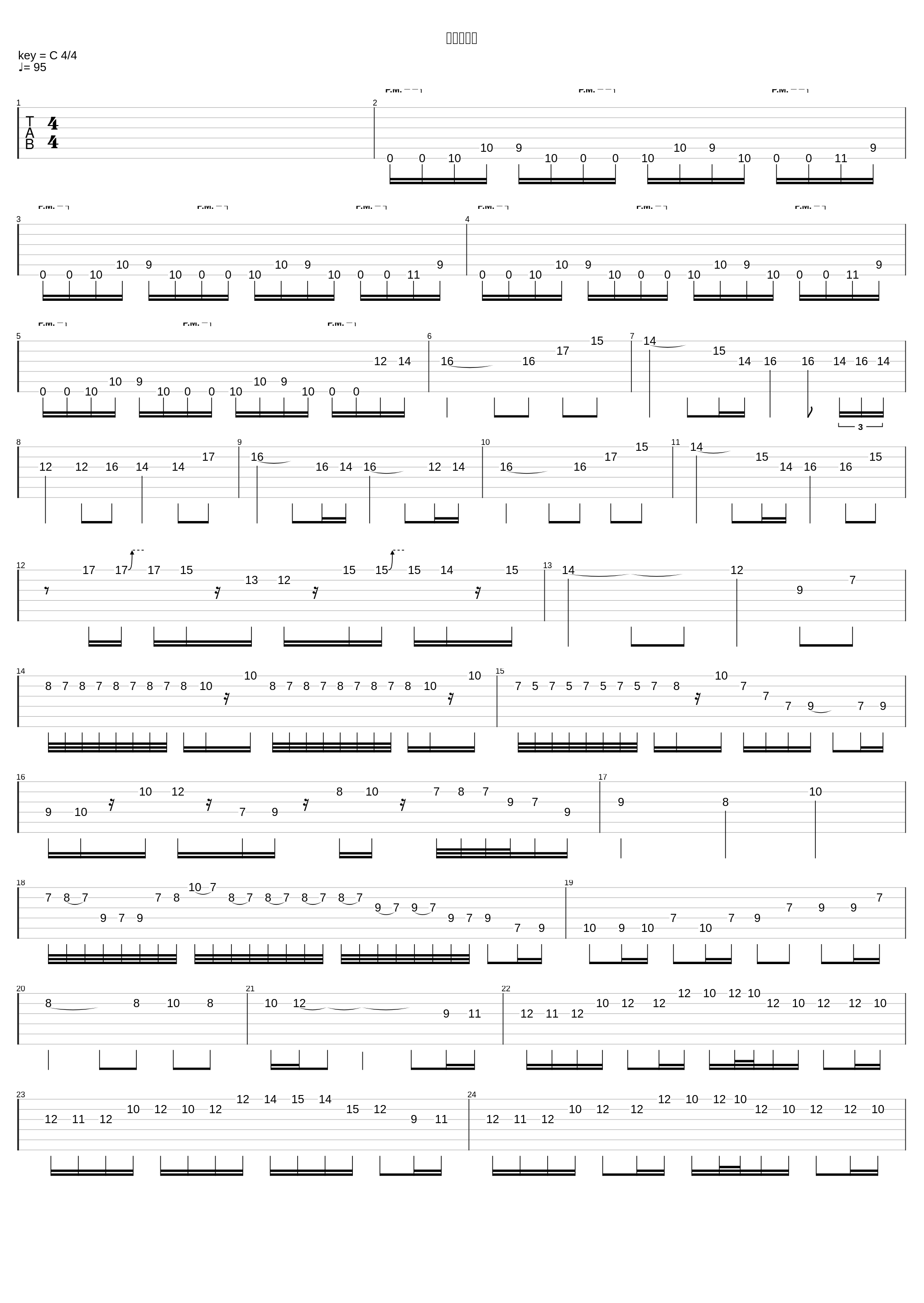 Chie no Kajitsu_Wagakki Band (Tabs By 王湧興)_1