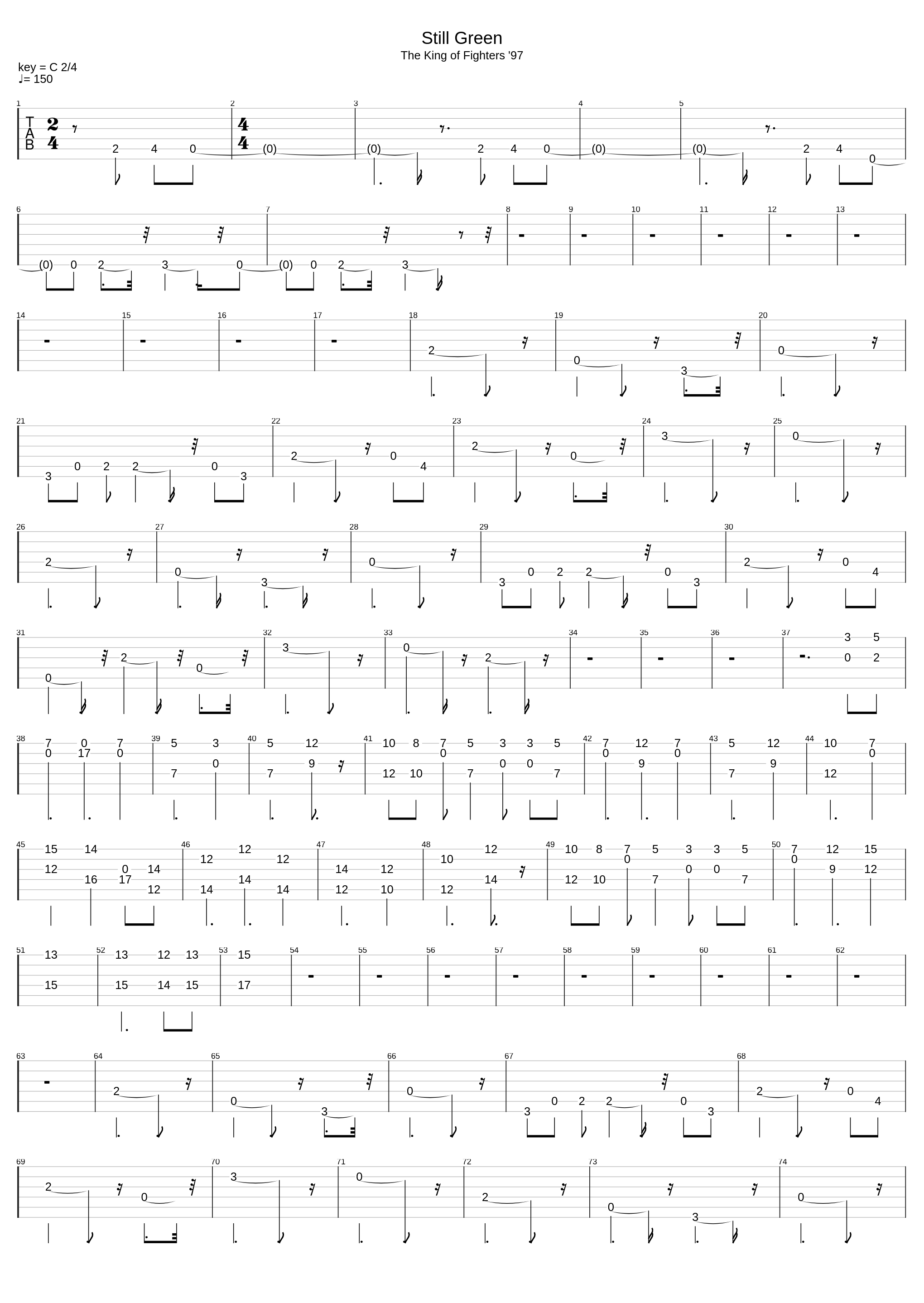 Still Green_The King Of Fighters 97_1