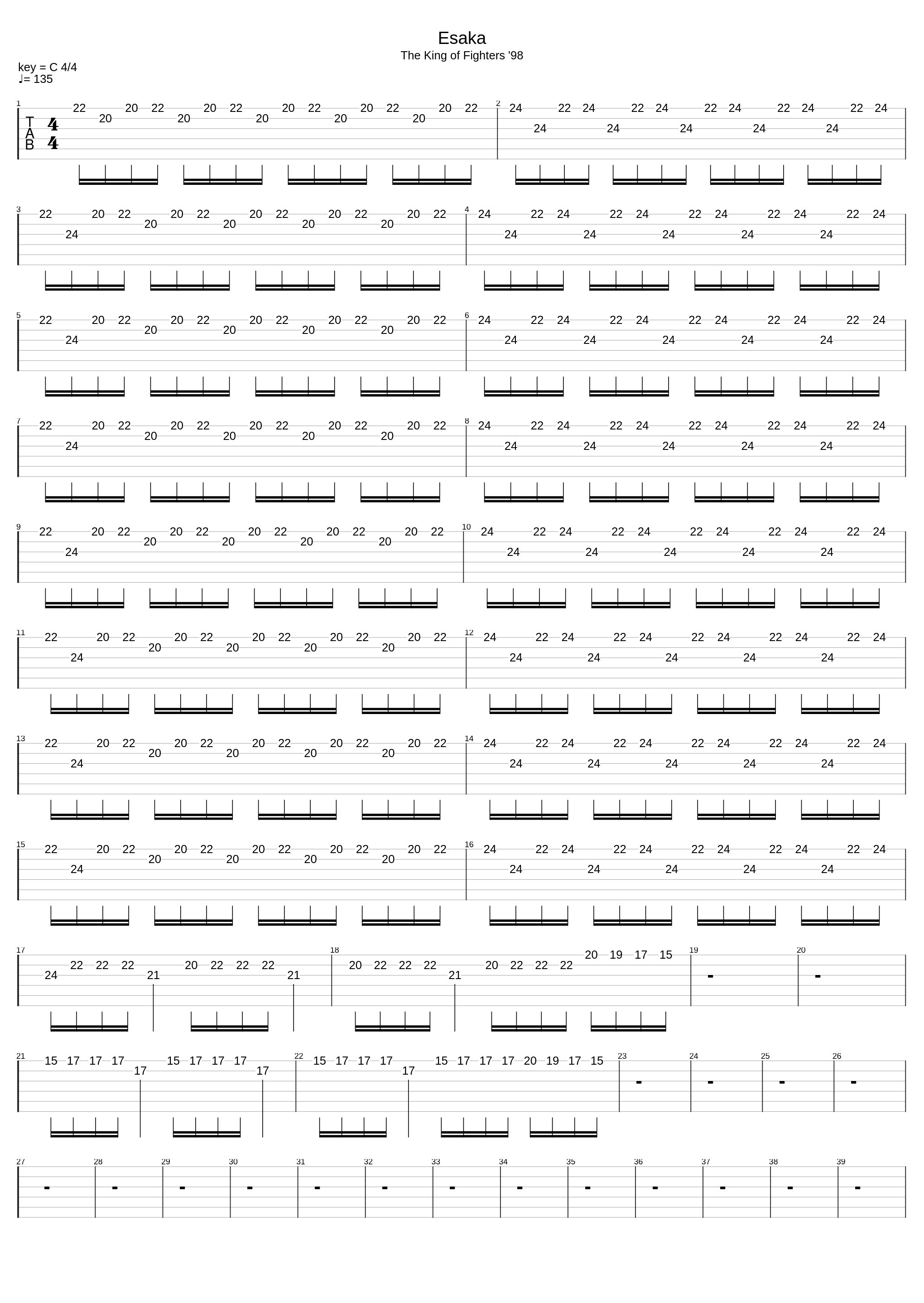 Esaka_The King Of Fighters 98_1