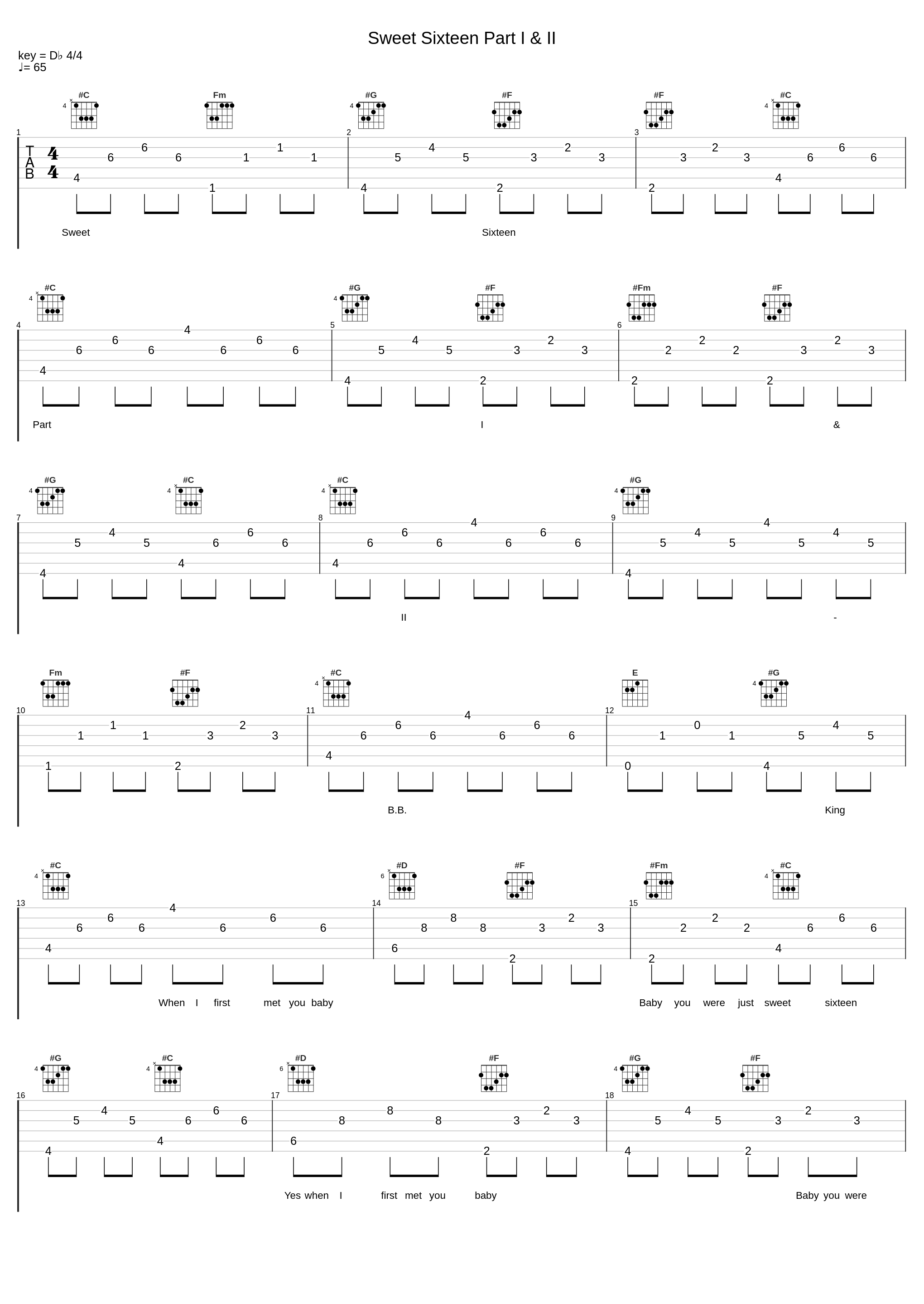 Sweet Sixteen Part I & II_B.B. King_1