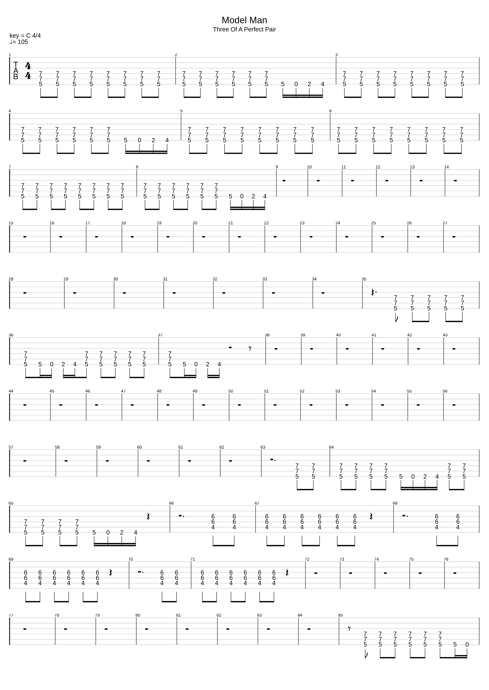 Model Man_King Crimson_1