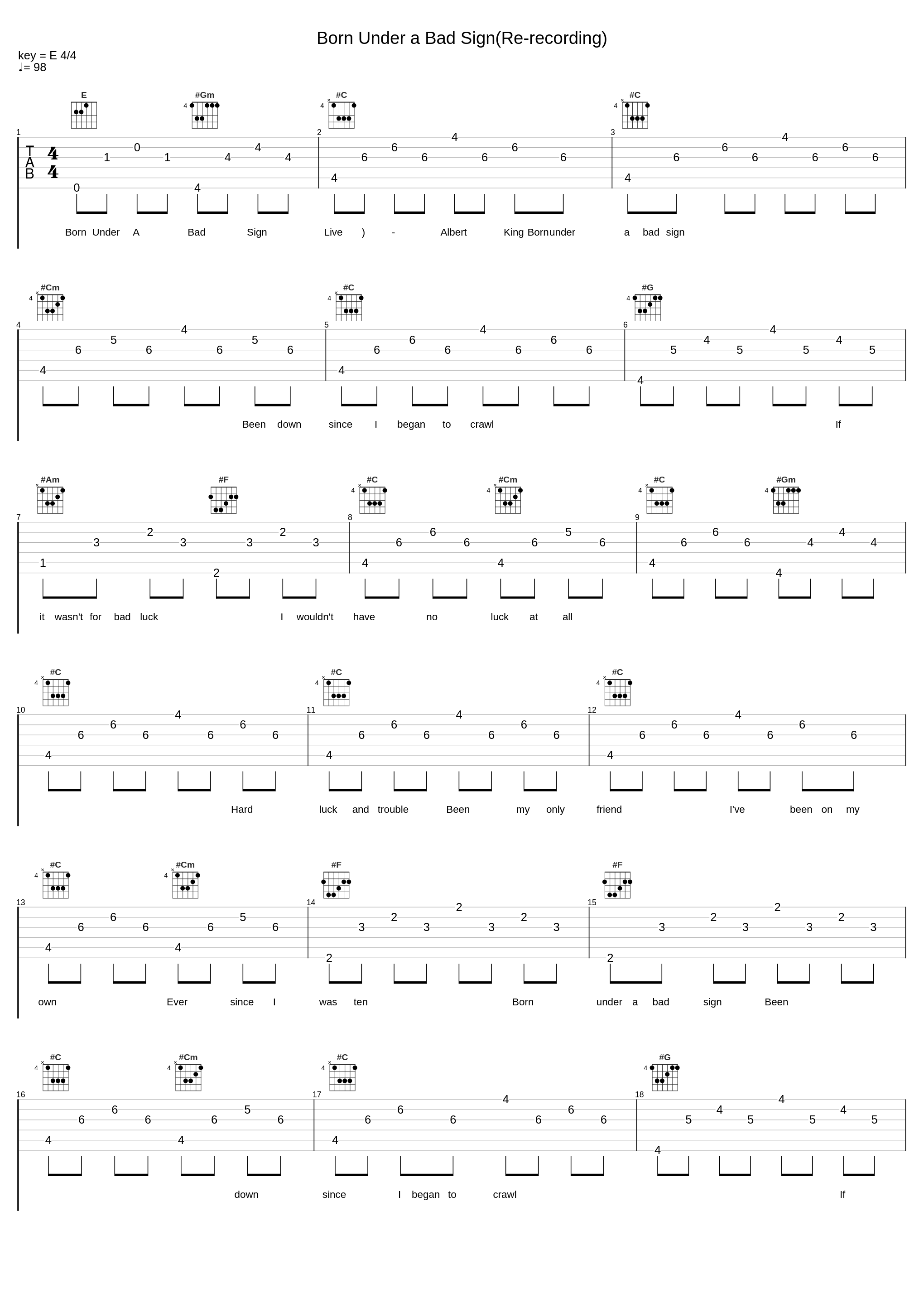 Born Under a Bad Sign(Re-recording)_Albert King,Universal Music Pub. Ltd.,Warner Chappell Music Ltd._1