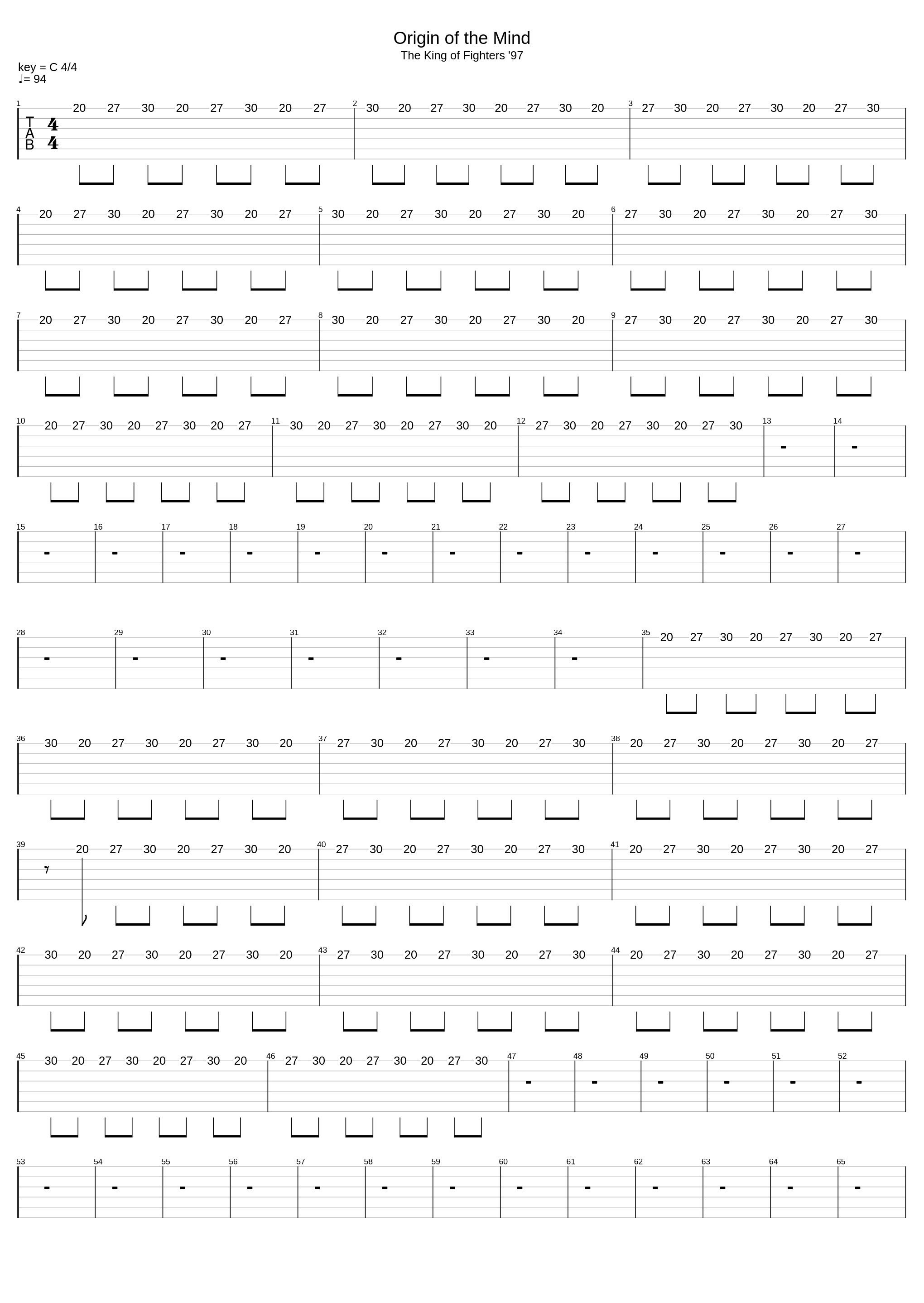 Origin Of The Mind_The King Of Fighters 97_1