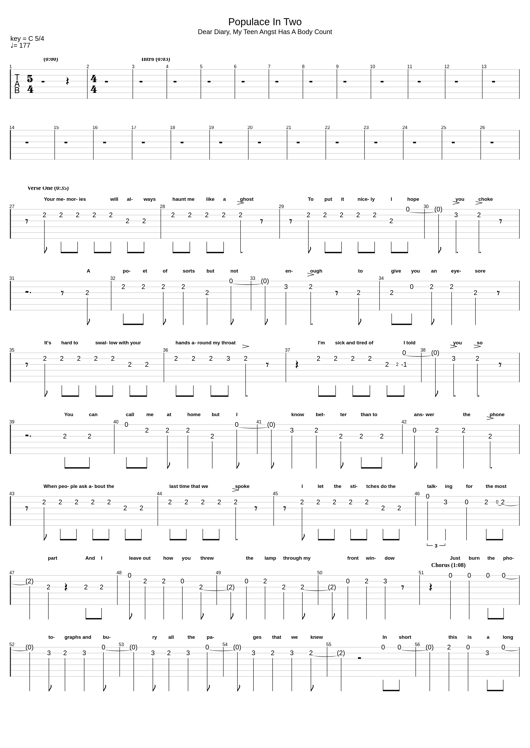 Populace In Two_From First To Last_1