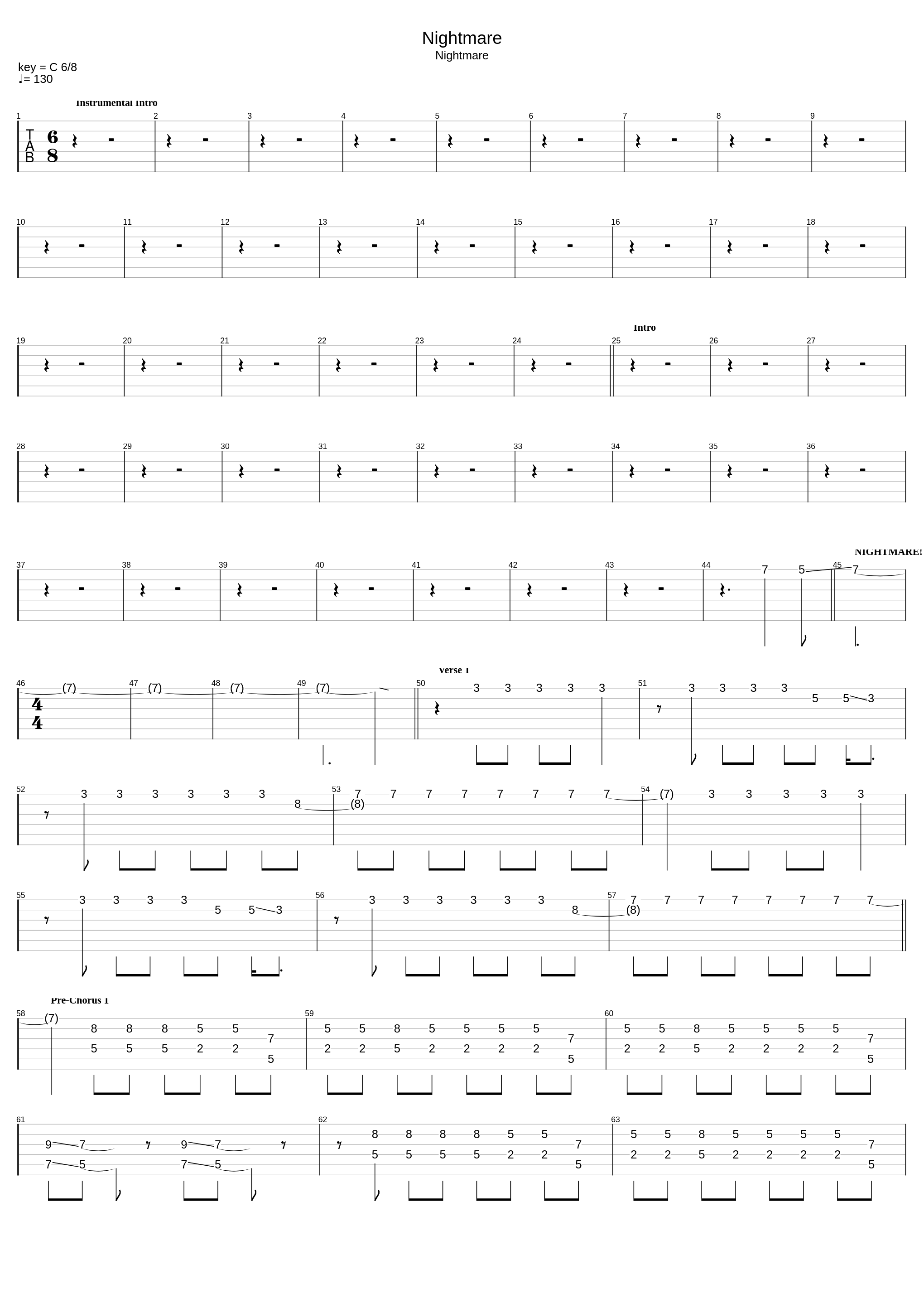 Nightmare Standard Tuning_Entalpia_1