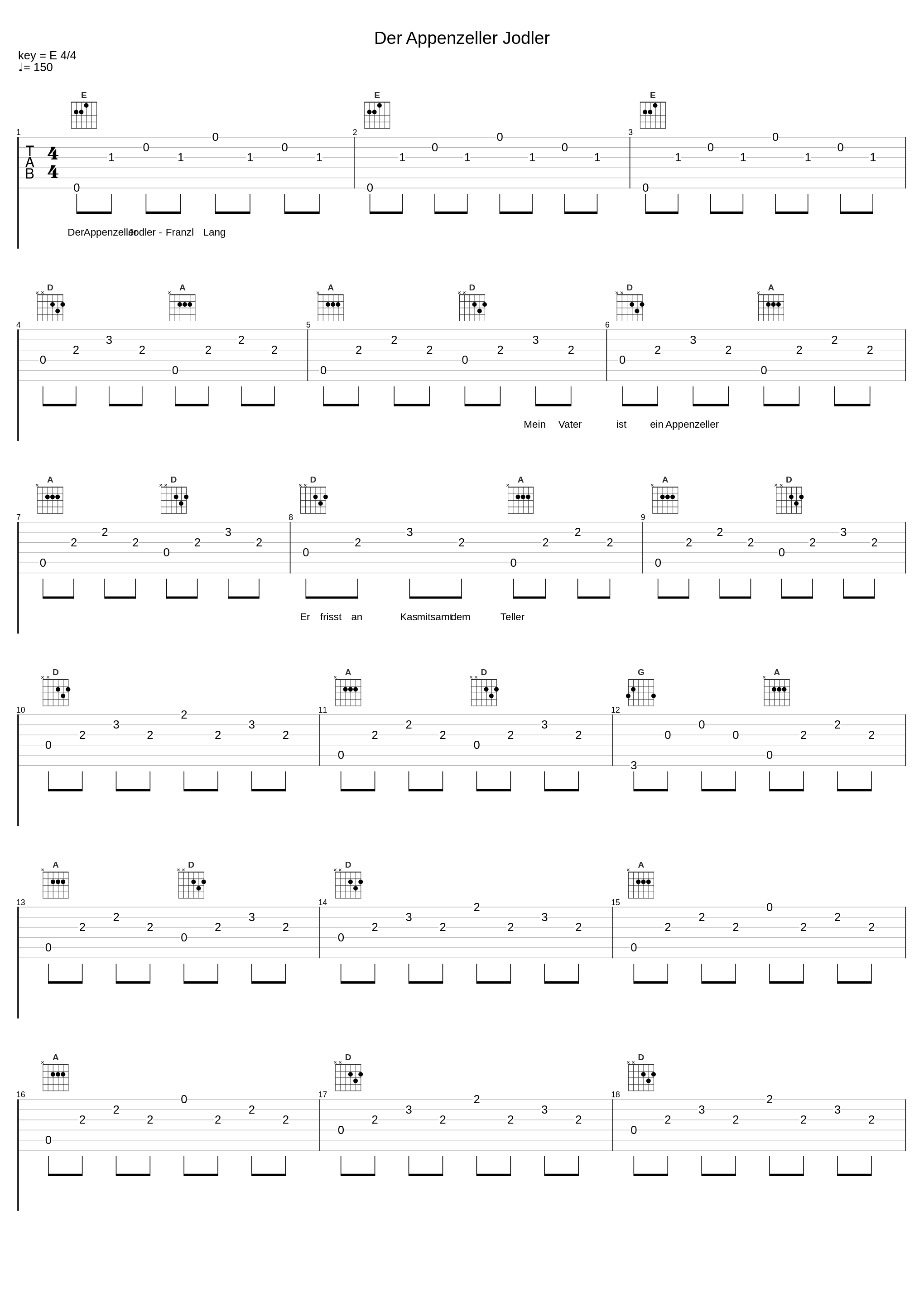 Der Appenzeller Jodler_Franzl Lang_1