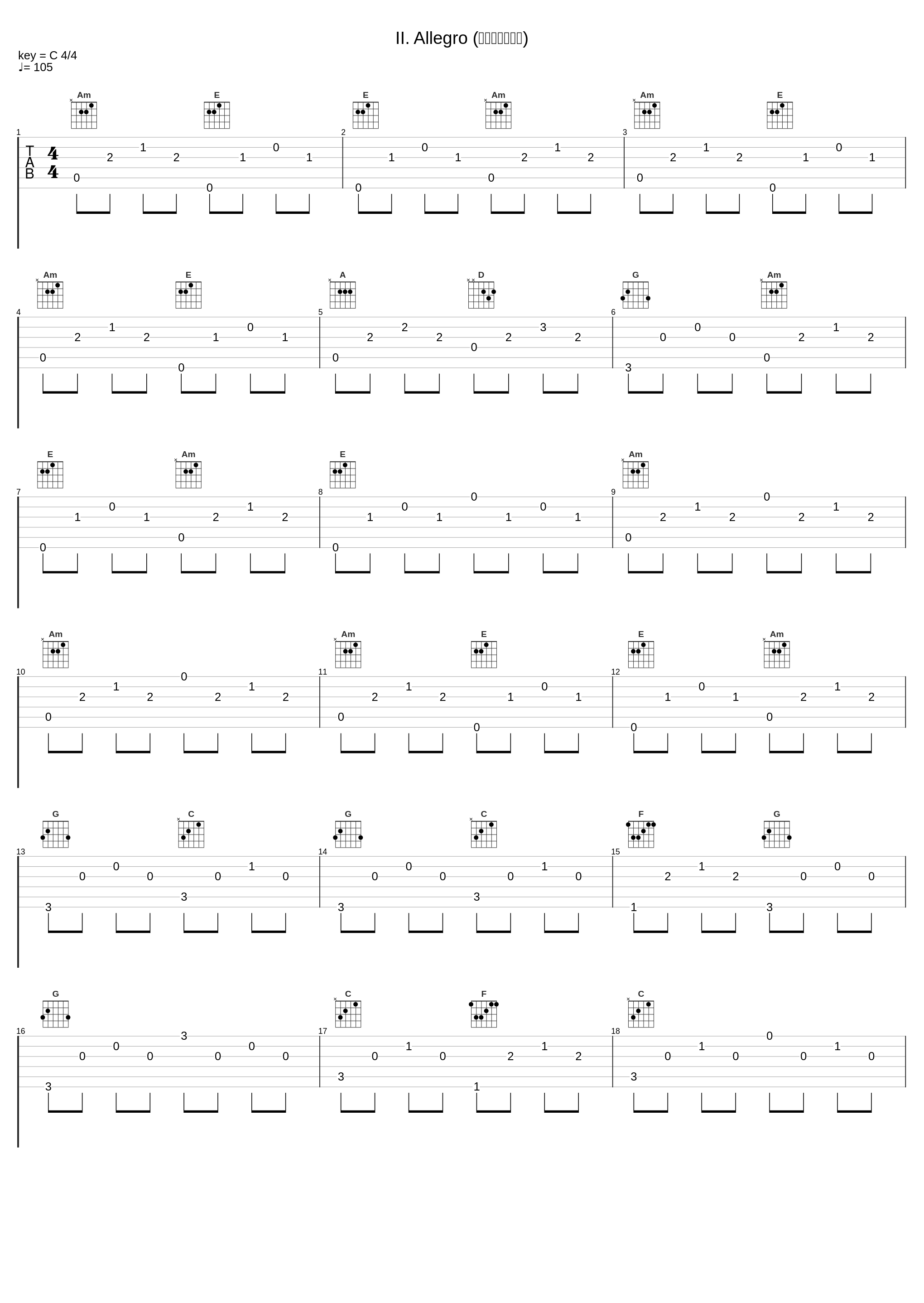 II. Allegro (第二乐章，快板)_Stephen Taylor,Randall Wolfgang,Donald Palma_1