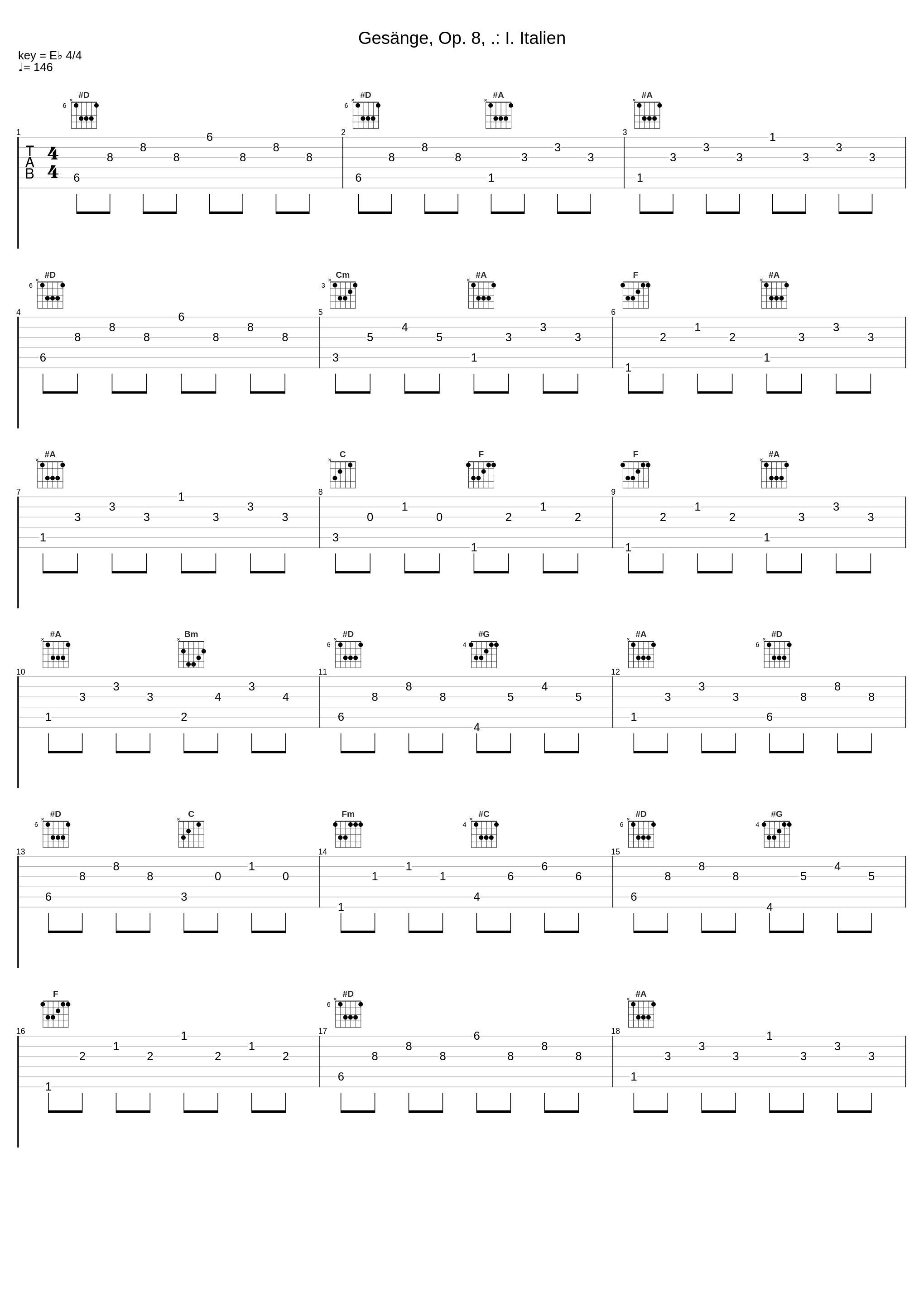 Gesänge, Op. 8, .: I. Italien_Joan Taylor,Bryan Jenner_1