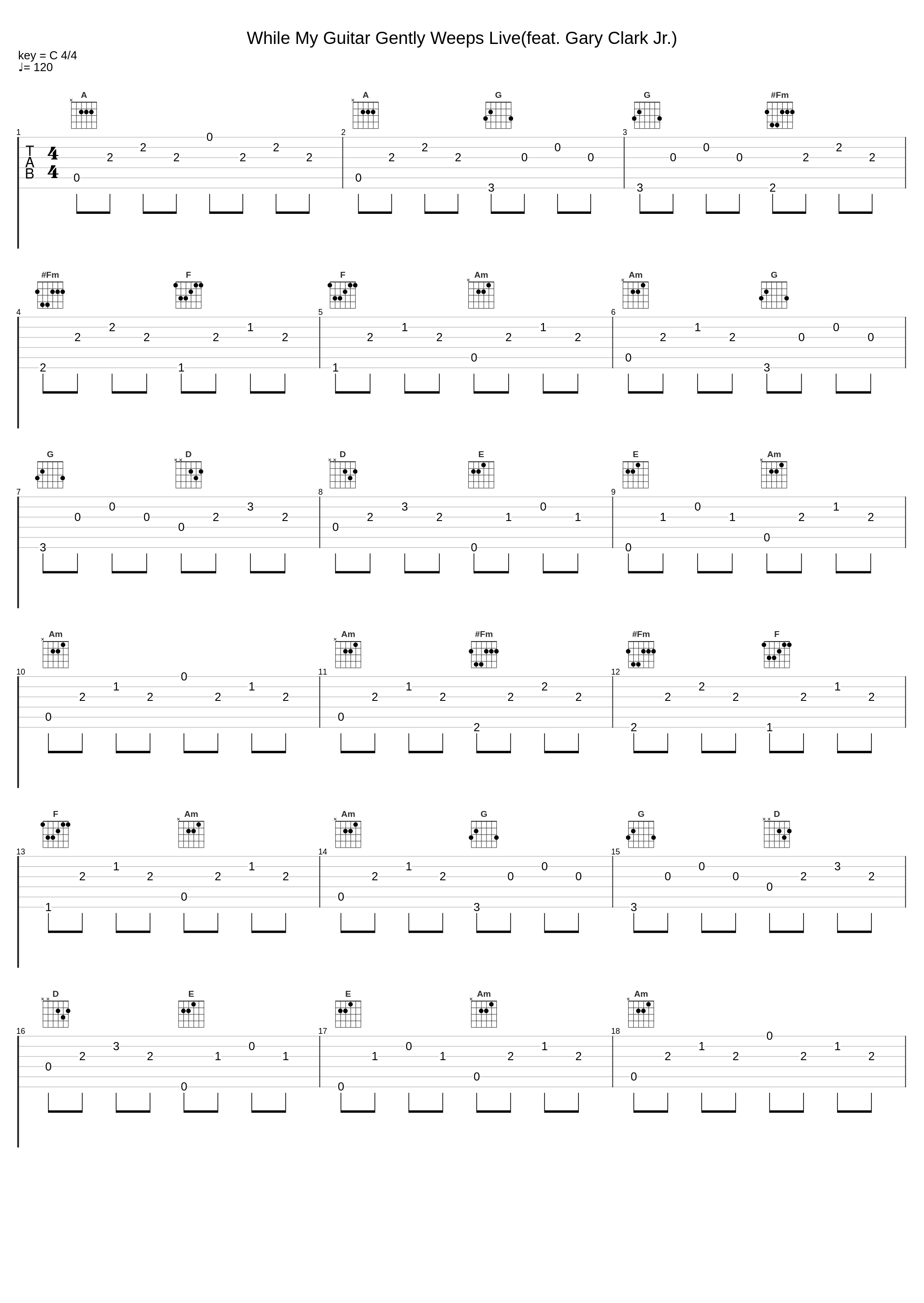 While My Guitar Gently Weeps Live(feat. Gary Clark Jr.)_Will Taylor and Strings Attached,Gary Clark Jr._1