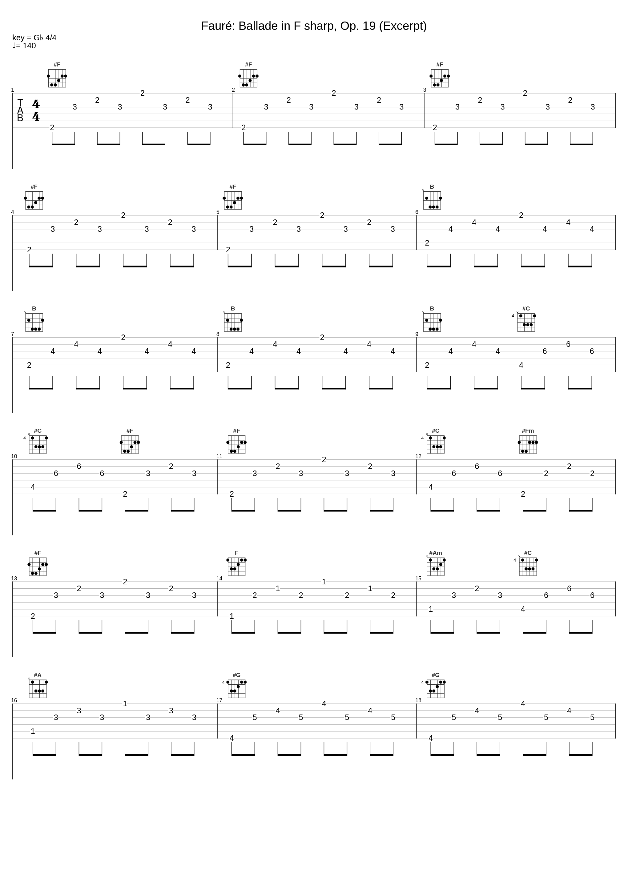 Fauré: Ballade in F sharp, Op. 19 (Excerpt)_王羽佳_1