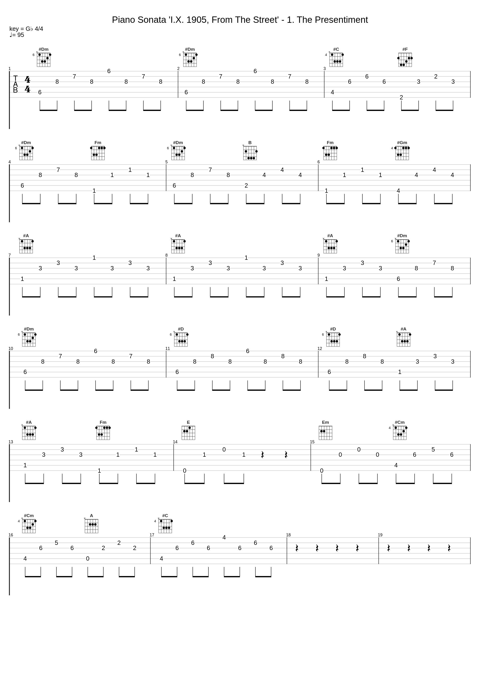 Piano Sonata 'I.X. 1905, From The Street' - 1. The Presentiment_Leoš Janáček_1