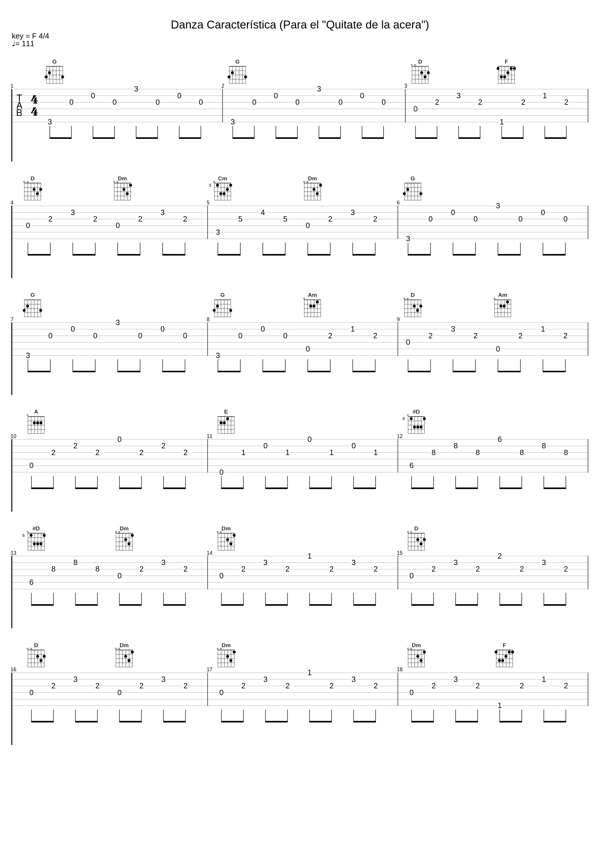 Danza Característica (Para el "Quitate de la acera")_Johannes Tonio Kreusch,Leo Brouwer_1