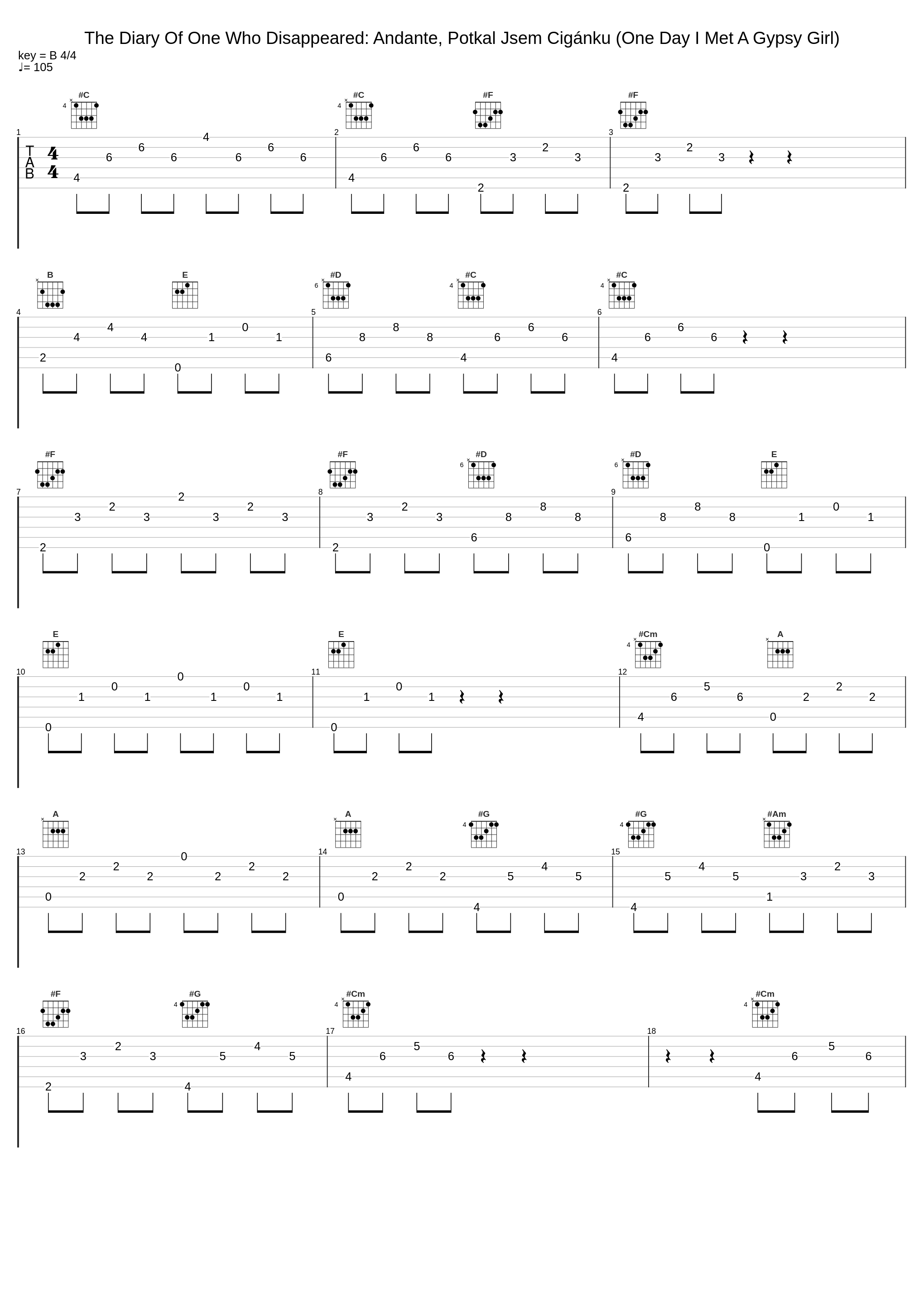 The Diary Of One Who Disappeared: Andante, Potkal Jsem Cigánku (One Day I Met A Gypsy Girl)_Beno Blachut,Štěpánka Štěpánová,Leoš Janáček_1