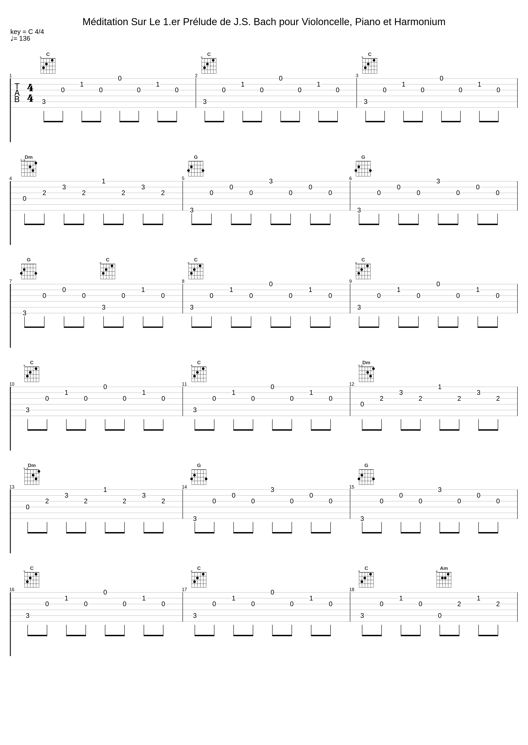 Méditation Sur Le 1.er Prélude de J.S. Bach pour Violoncelle, Piano et Harmonium_Lucia Swarts,Johann Sebastian Bach,Leo van Doeselaar,Charles Gounod_1