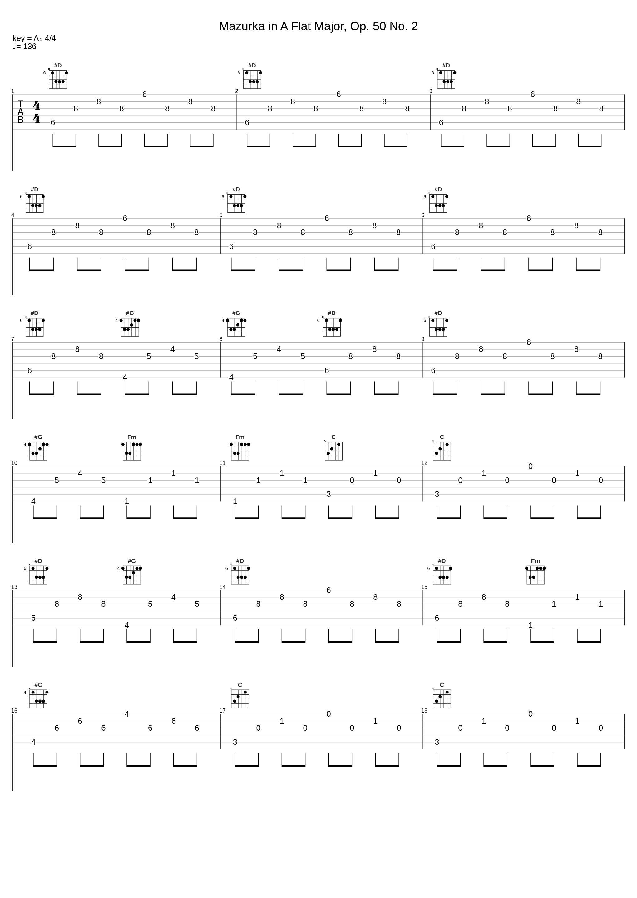 Mazurka in A Flat Major, Op. 50 No. 2_Leo Mandelbaum_1