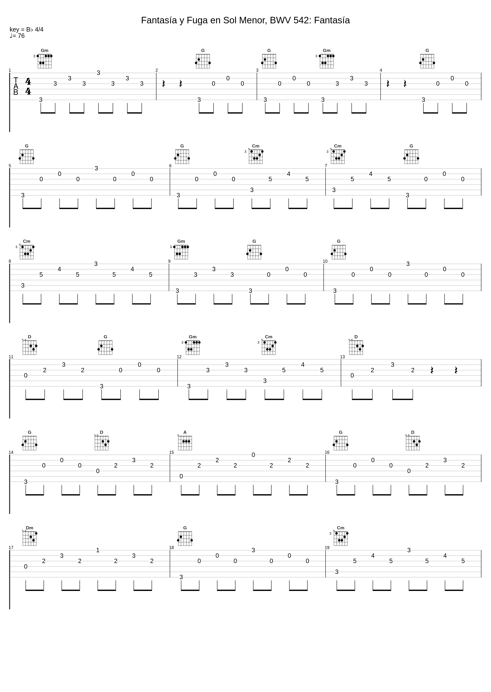 Fantasía y Fuga en Sol Menor, BWV 542: Fantasía_Leo Maslíah_1