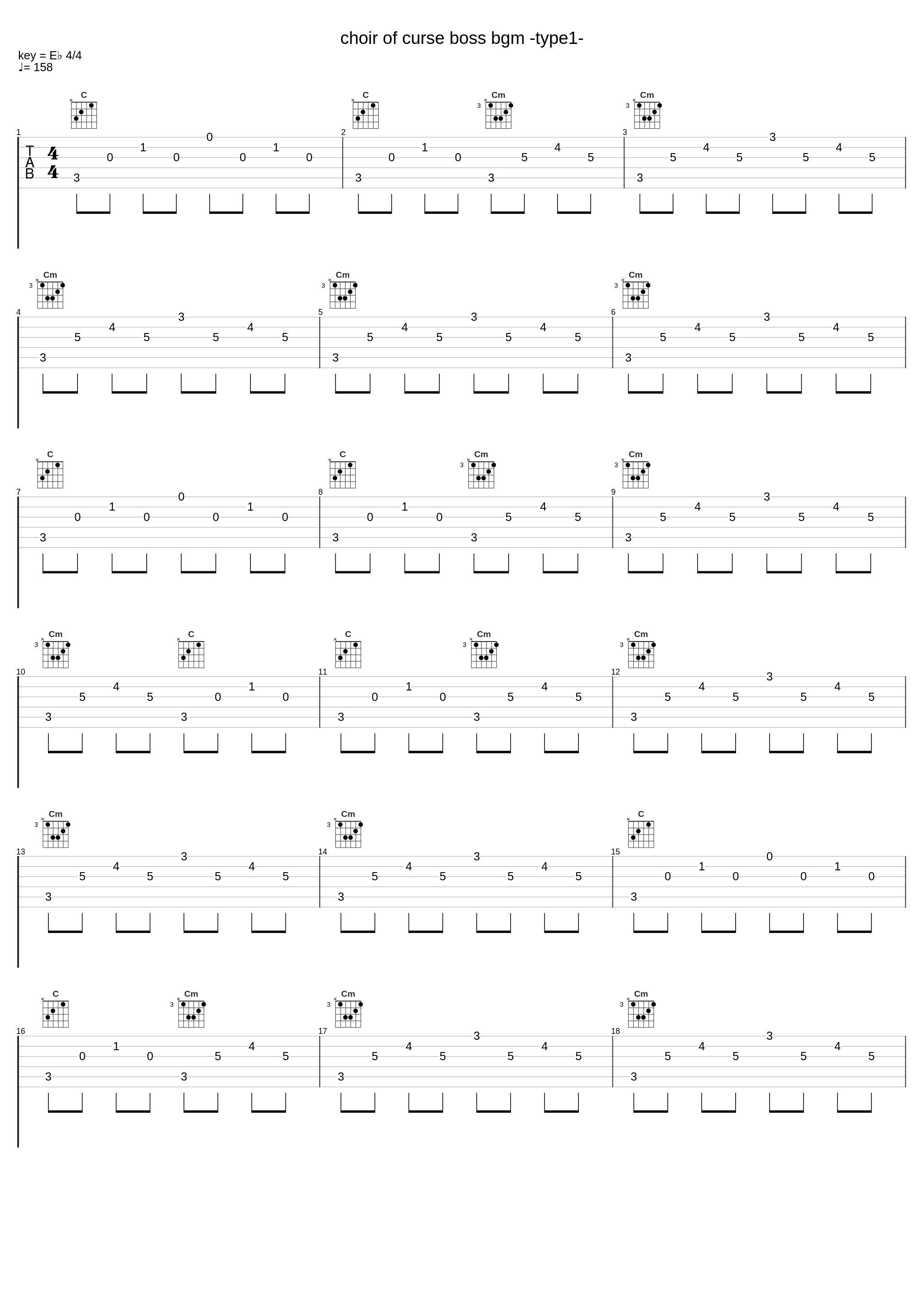 choir of curse boss bgm -type1-_深澤秀行_1