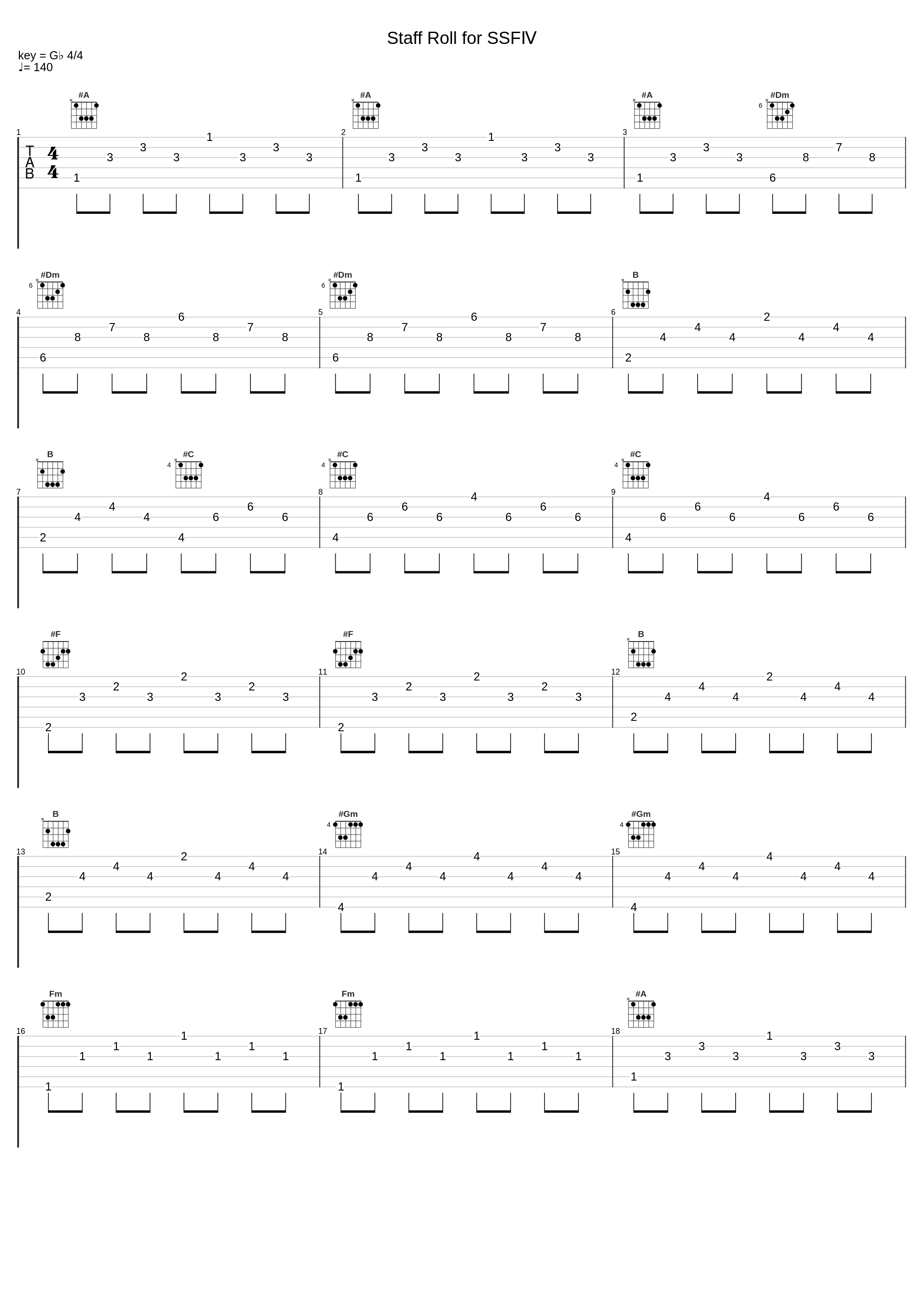 Staff Roll for SSFⅣ_深澤秀行_1