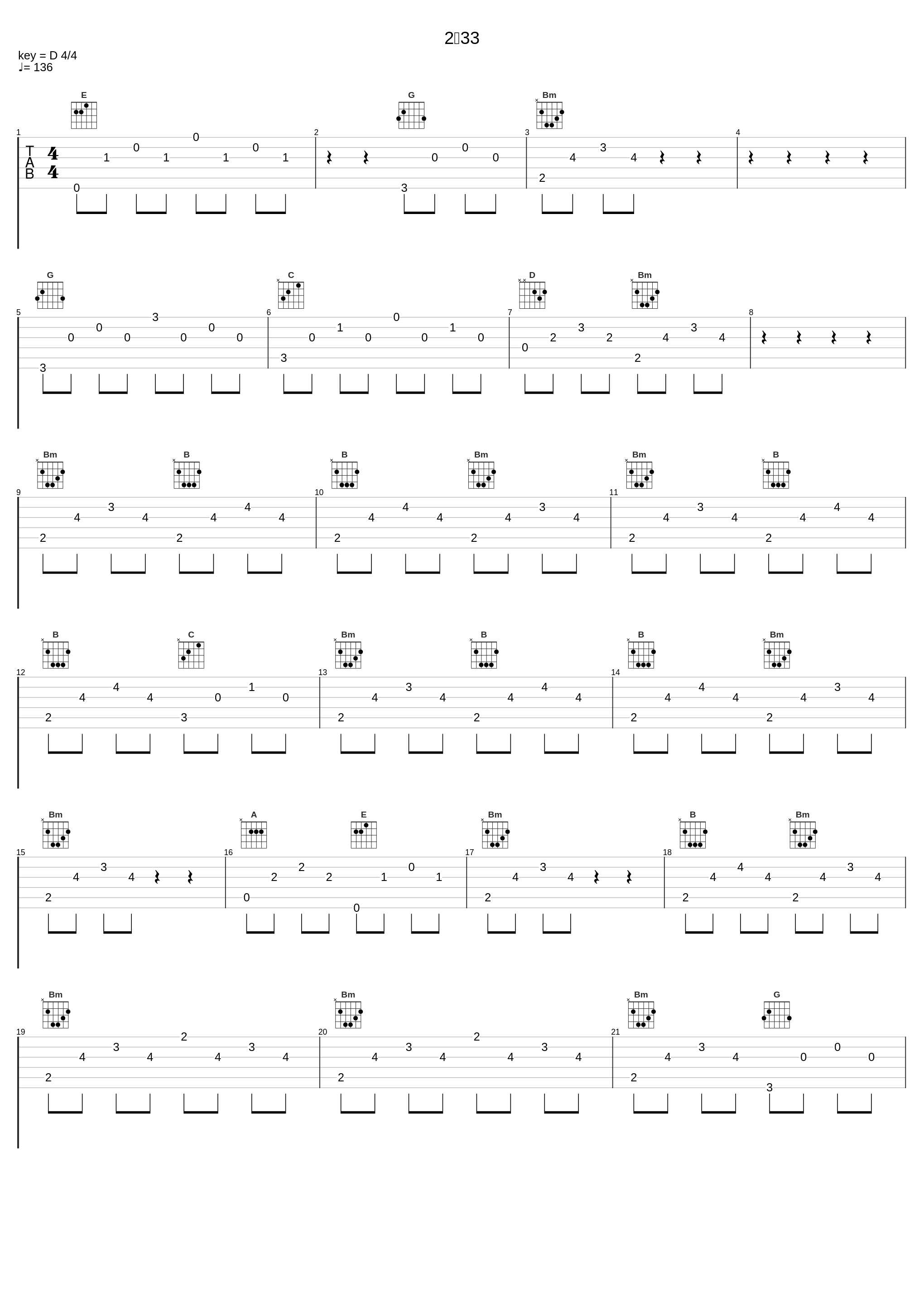 2：33_窦唯,不一定乐队_1