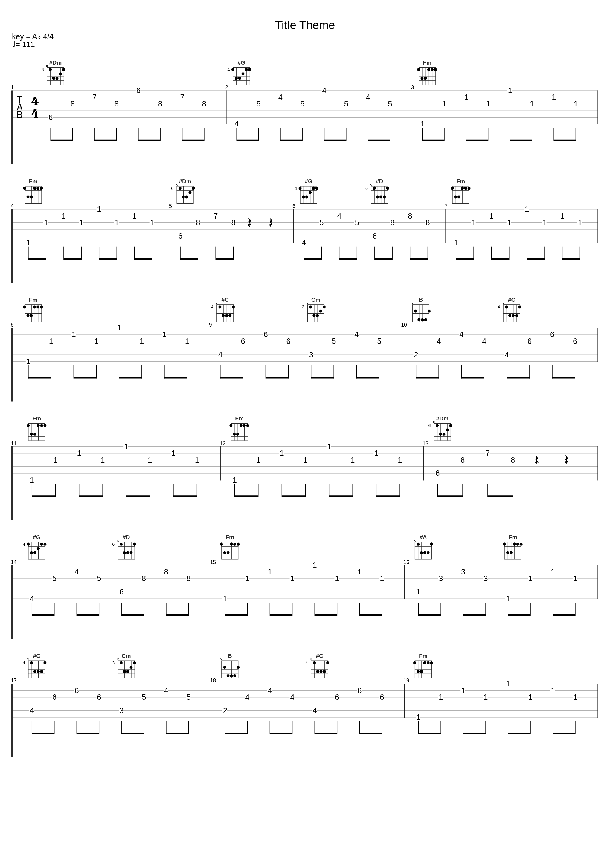 Title Theme_戶高一生,峰岸透,永田権太_1