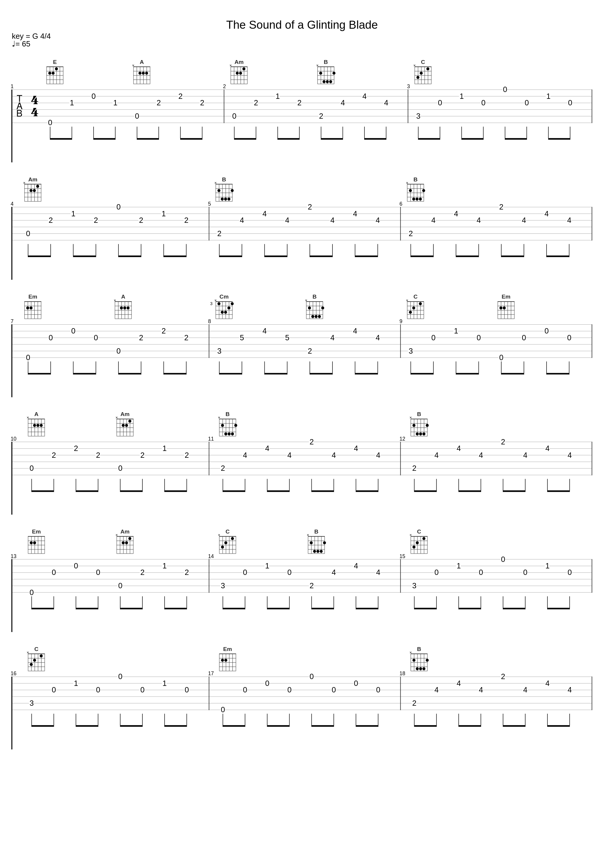 The Sound of a Glinting Blade_Xanthochroid_1