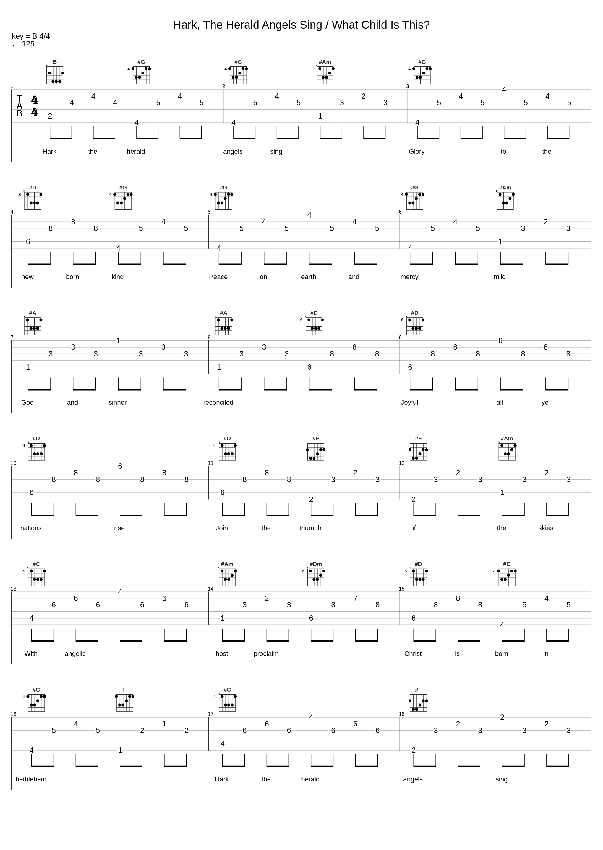 Hark, The Herald Angels Sing / What Child Is This?_Naturally 7_1