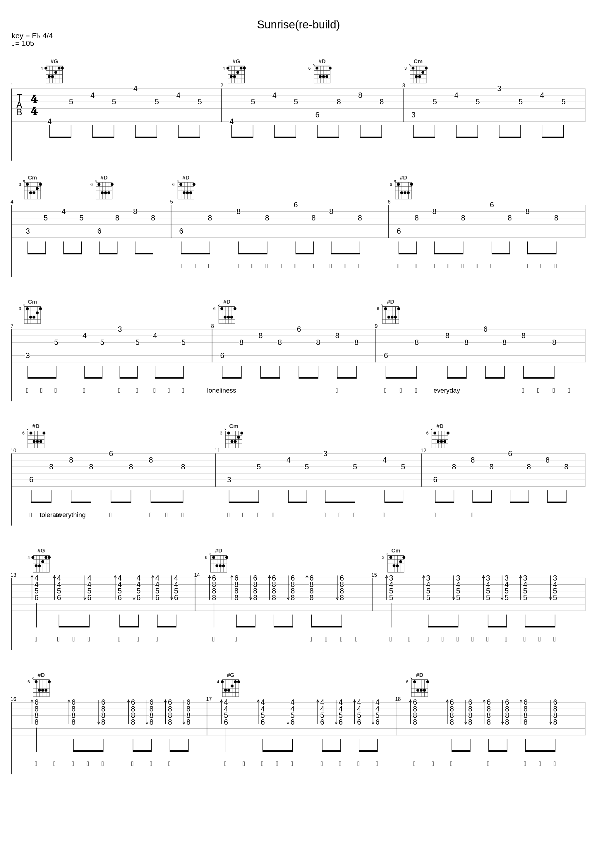 Sunrise(re-build)_ぼくのりりっくのぼうよみ_1