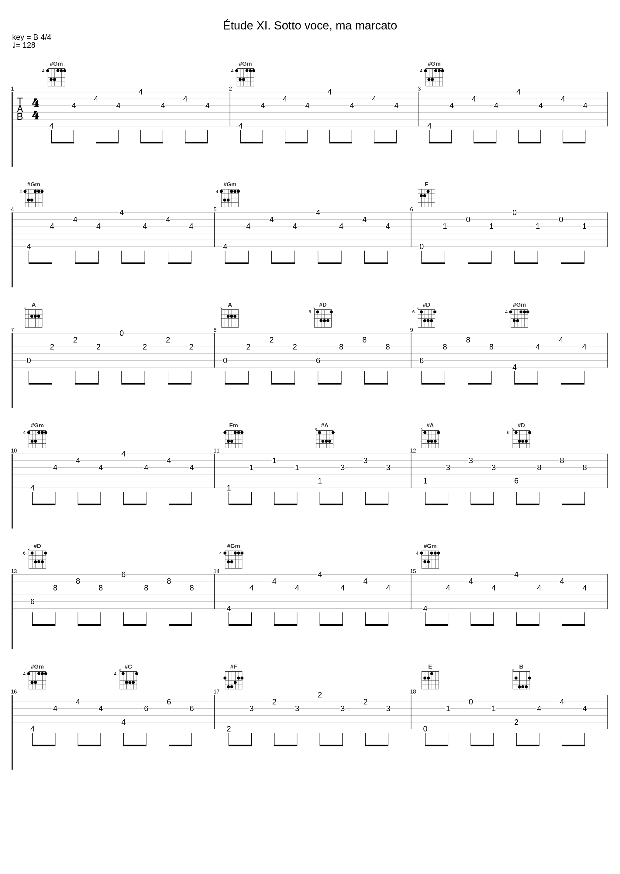 Étude XI. Sotto voce, ma marcato_Robert Casadesus,Robert Schumann_1