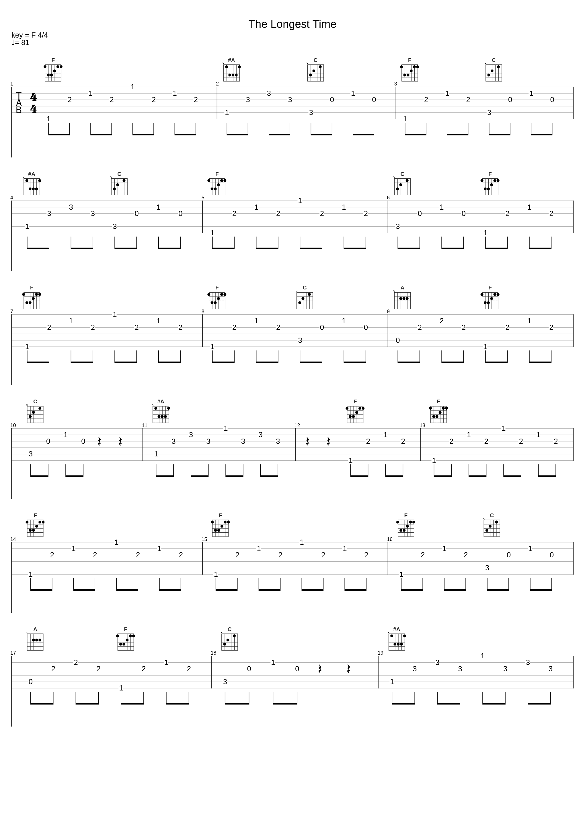 The Longest Time_The O'Neill Brothers Group,The Ukulele Boys_1